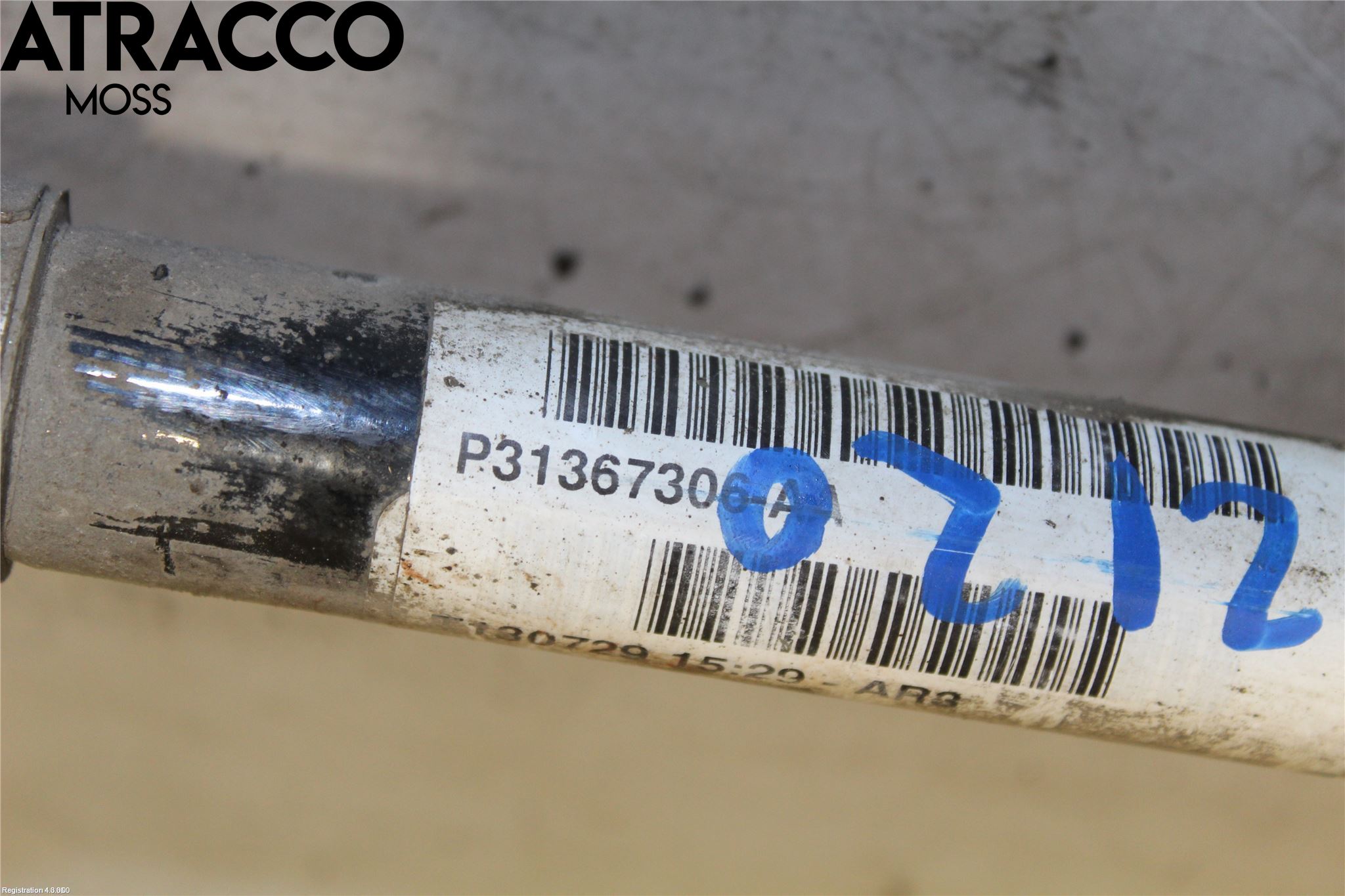 Volvo V60 11-13 Drivaksel Bak Kompl Venstre