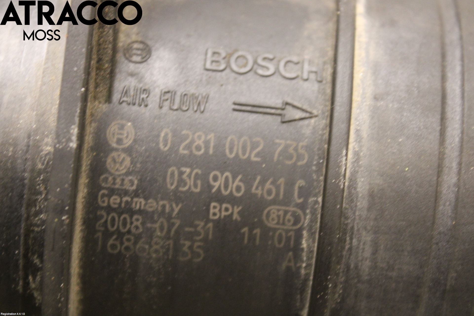 Volkswagen VW TRANSP/CARAVELLE (T5) 04-15 Inns Luftmassemåler