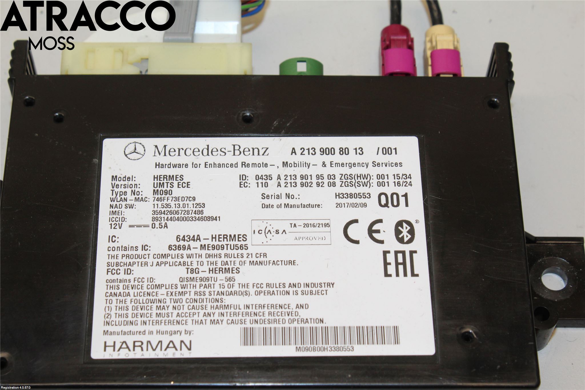 Mercedes-Benz MB GLA-KLASS (X156) 13-20 Styreenhet Øvrig