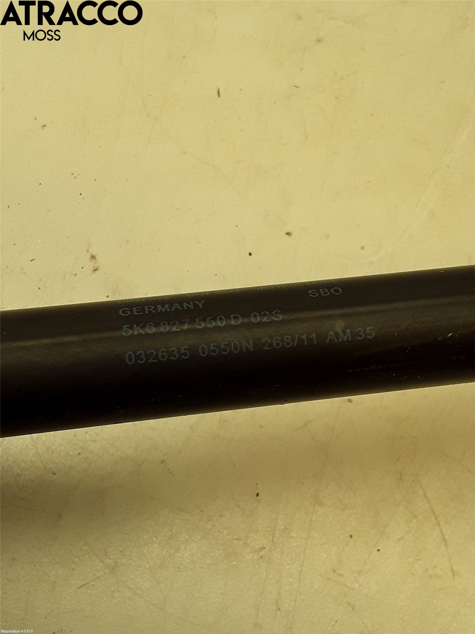 Volkswagen VW GOLF VI 09-13 Bakluke Demper-Gassfjær