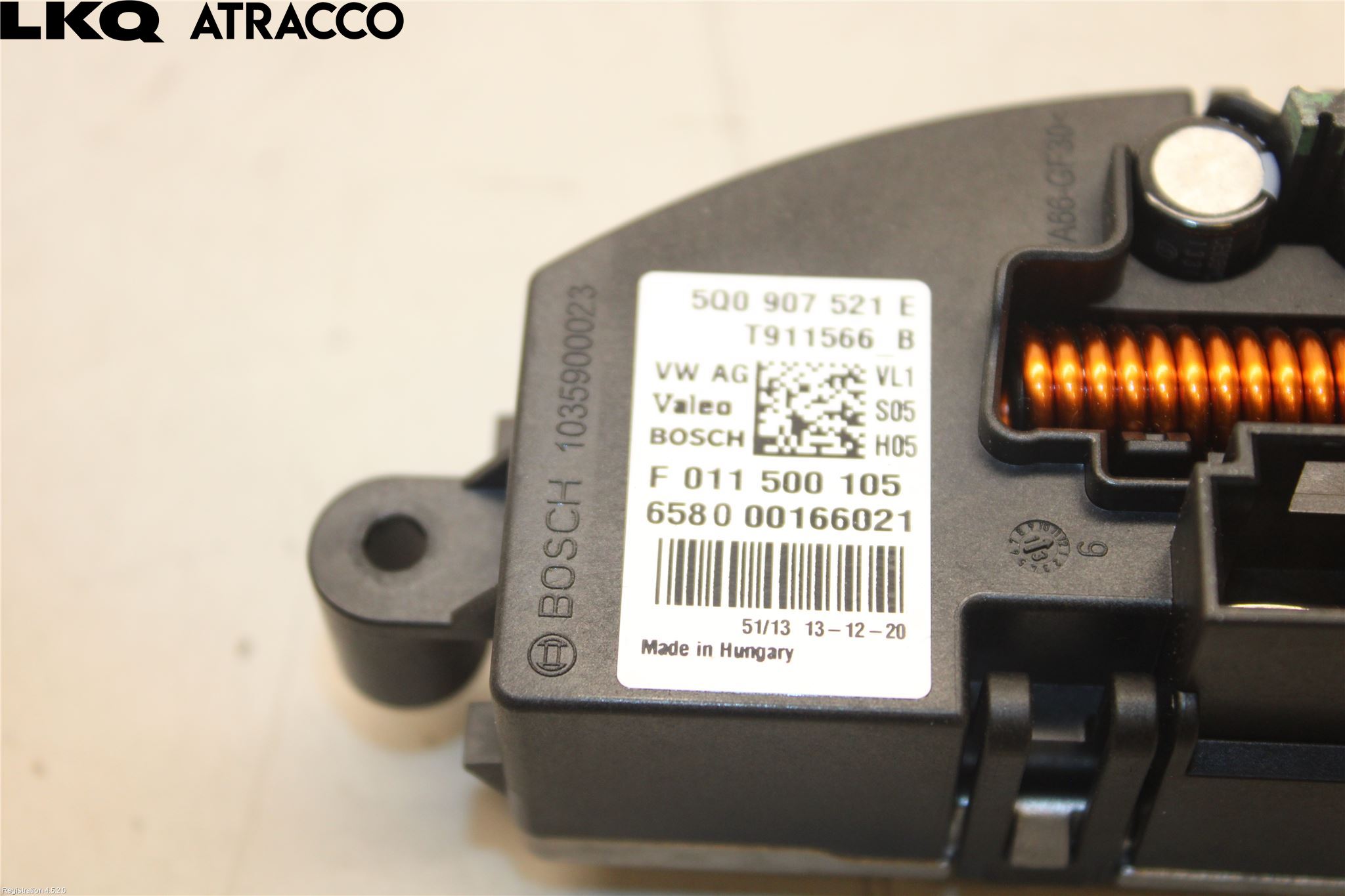 Volkswagen VW GOLF / E-GOLF VII 13-20 Varmeapparat Viftemotstand