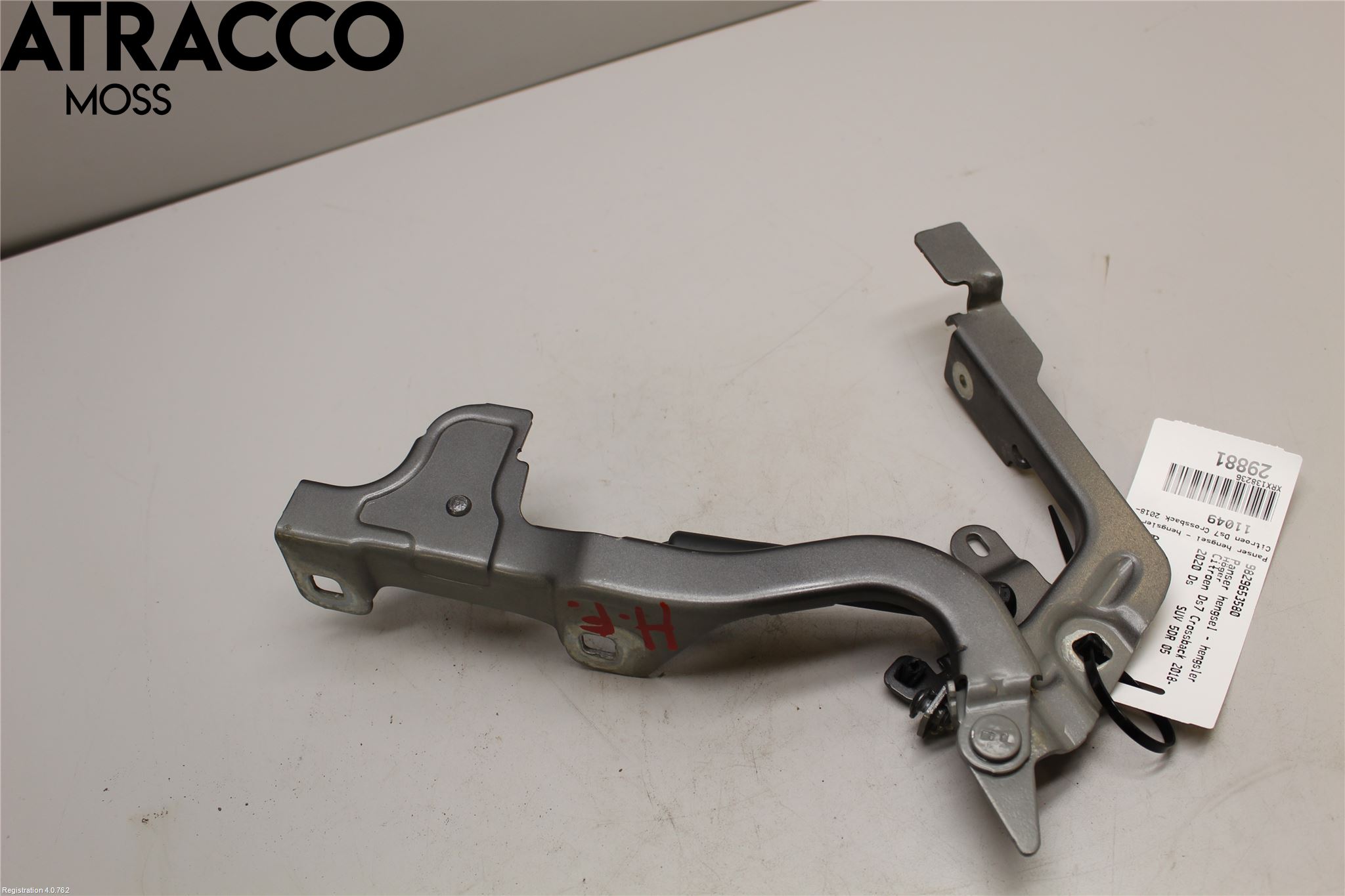 Citroen DS 7 CROSSBACK 19-23 Panser Hengsel - Hengsler