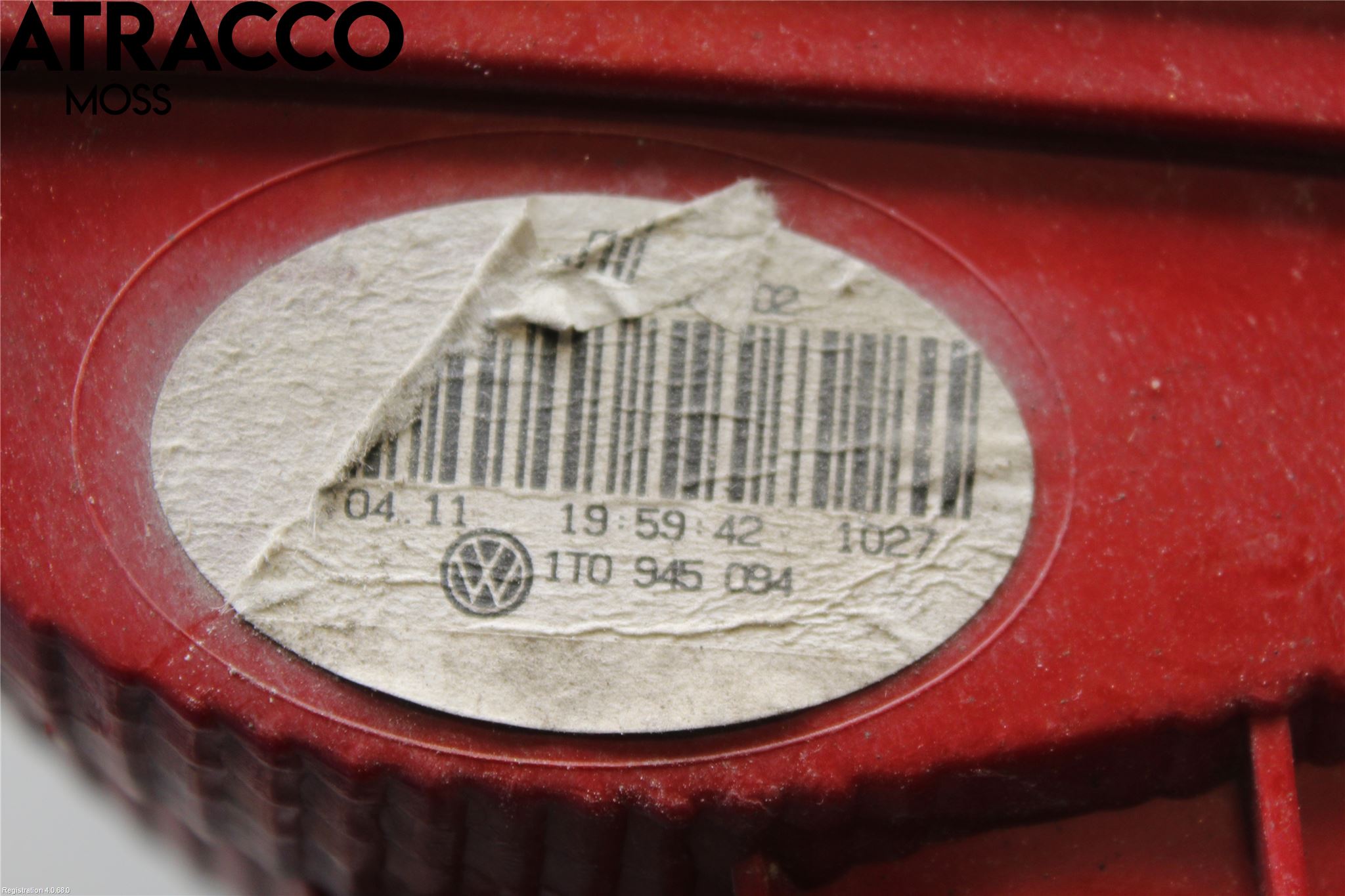 Volkswagen VW TOURAN 10-15 Baklykt Høyre  På Luke(Indre)