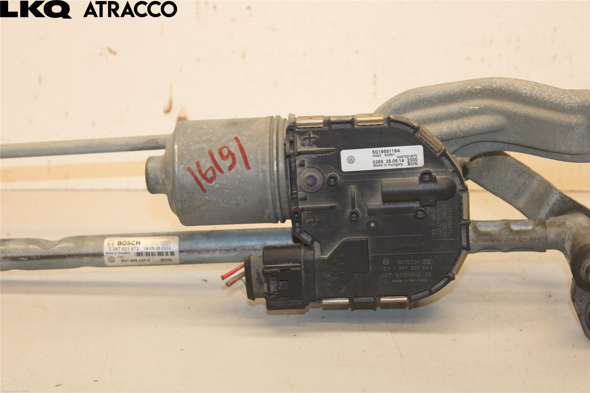 Volkswagen VW GOLF / E-GOLF VII 13-20 Viskermotor Frontrute