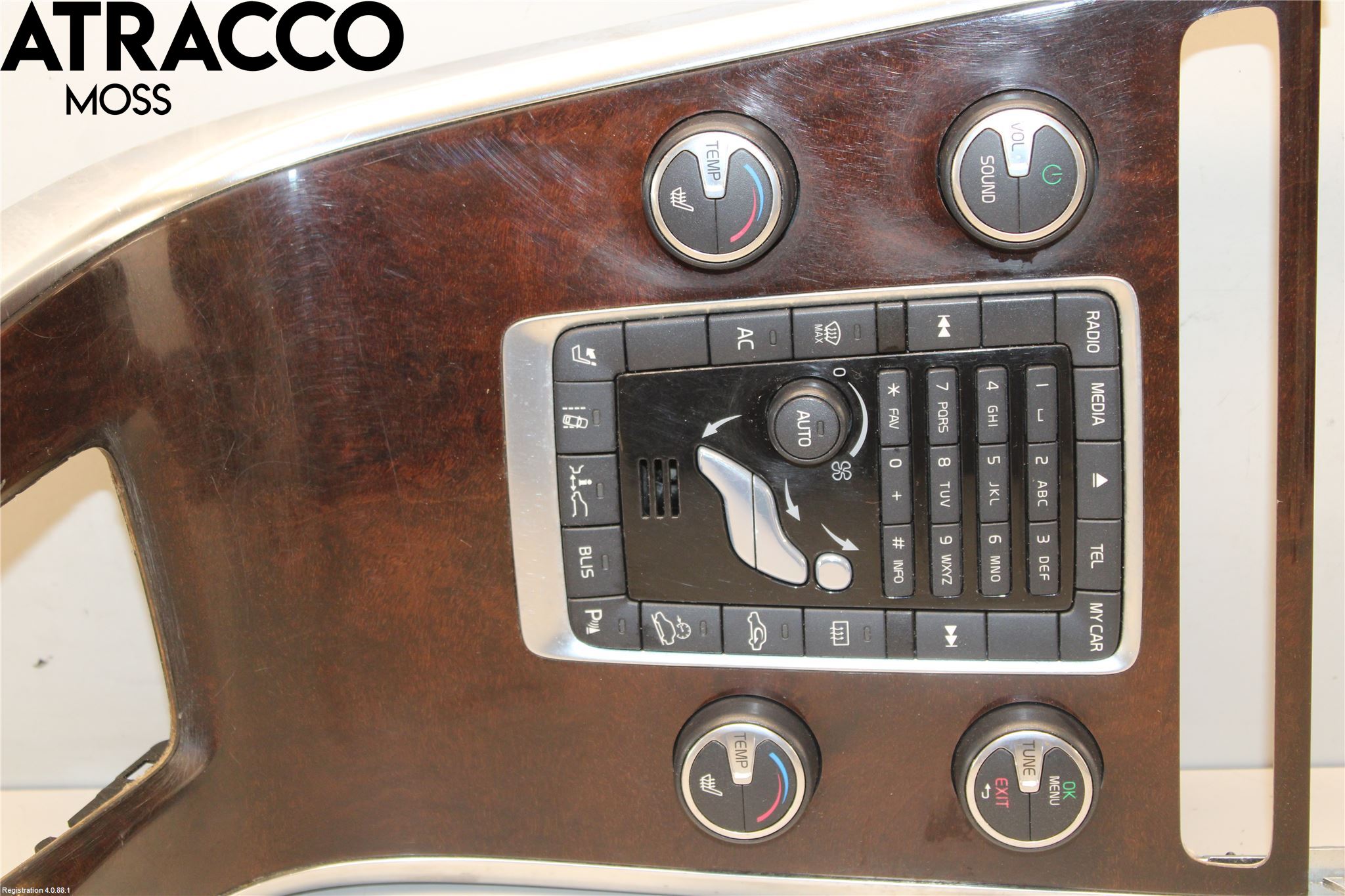 Volvo XC60 09-13 Varme Ac Betjening-Display