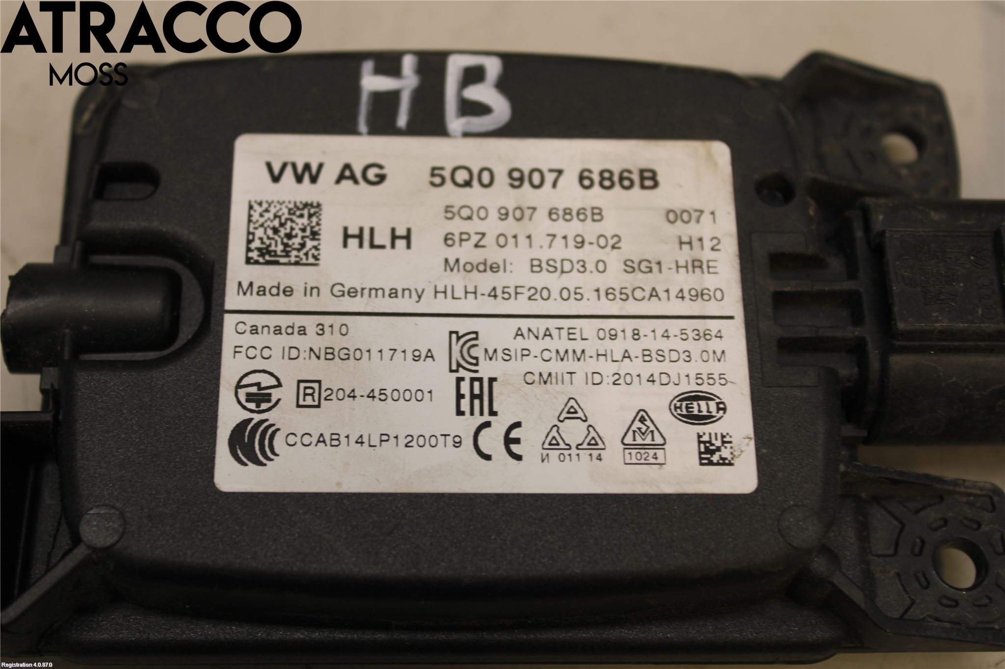 Volkswagen VW GOLF / E-GOLF VII 13-20 Styreenhet Parkering