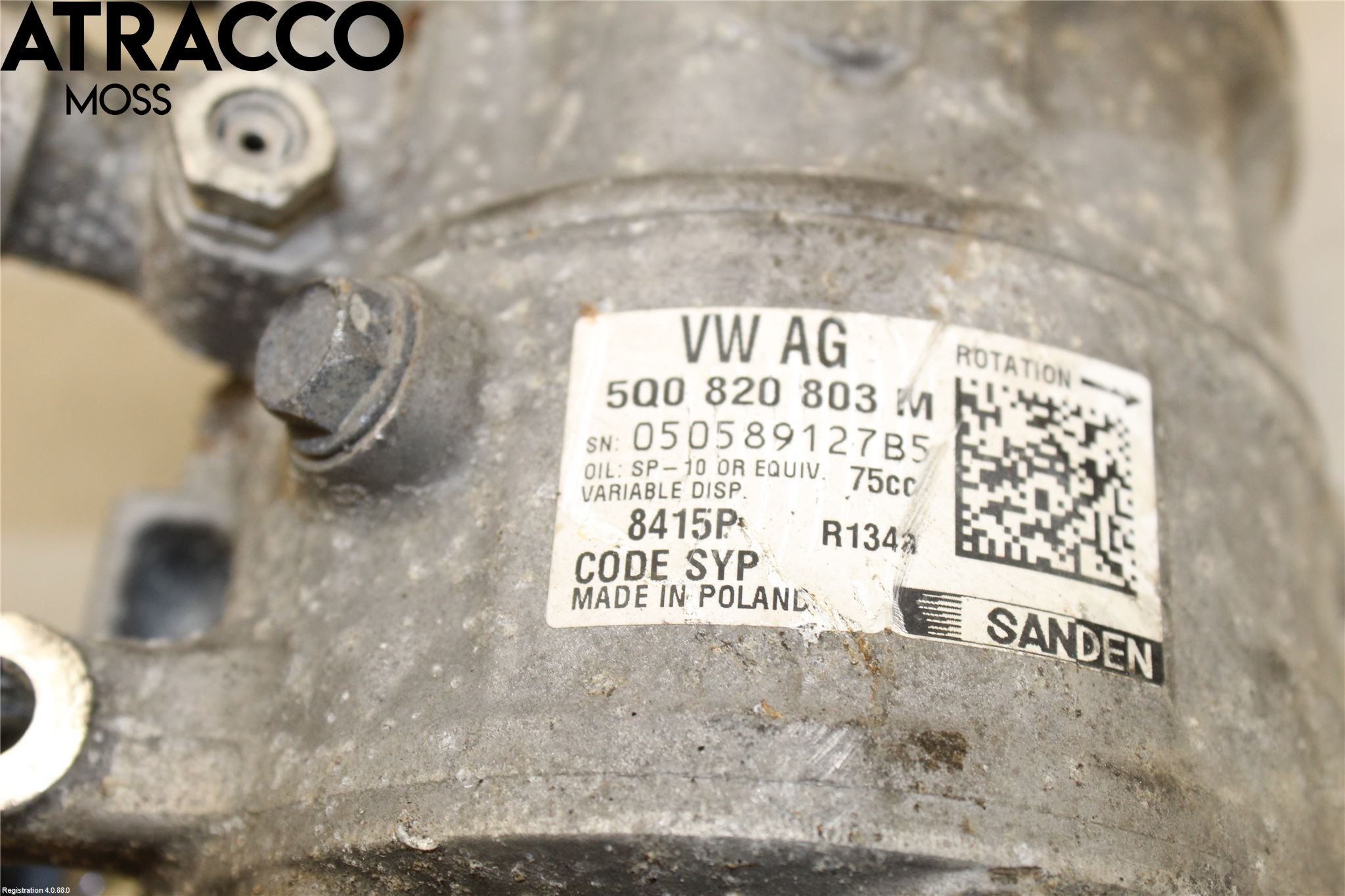 Volkswagen VW CADDY 16-20 Varme Ac Kompressor