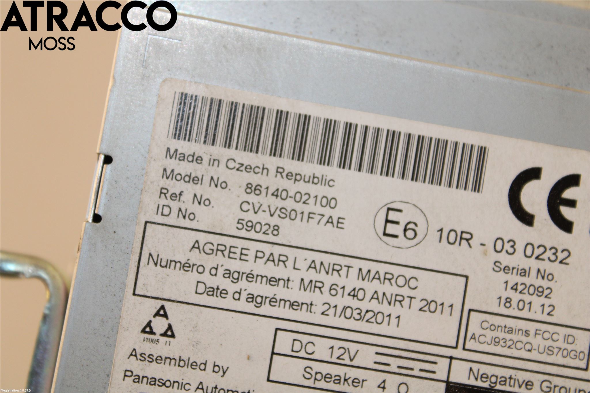 Toyota AURIS 10-12 Stereo Radio Med Cd