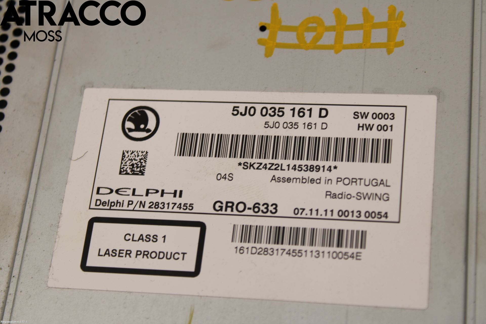 Skoda FABIA 07-14 Stereo Radio Med Cd