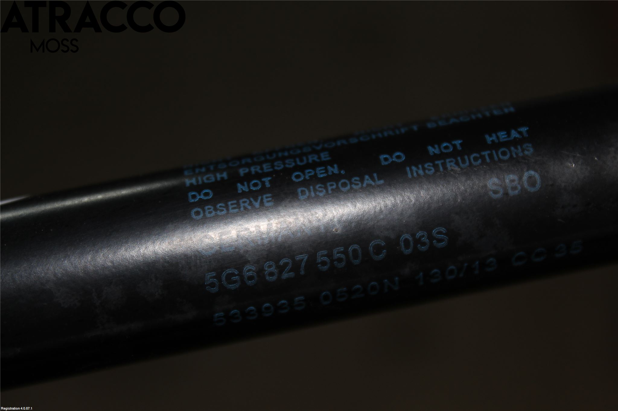 Volkswagen VW GOLF / E-GOLF VII 13-20 Bakluke Demper-Gassfjær