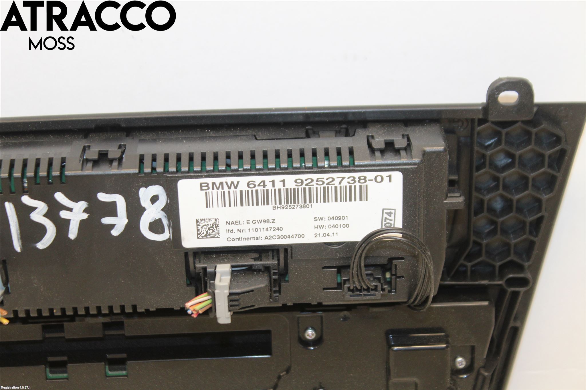 BMW X3 F25 10-17 Varme Ac Betjening-Display