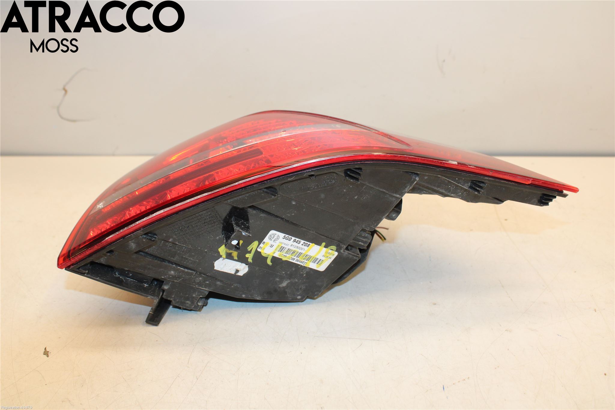 Volkswagen VW GOLF / E-GOLF VII 13-20 Baklykt Høyre