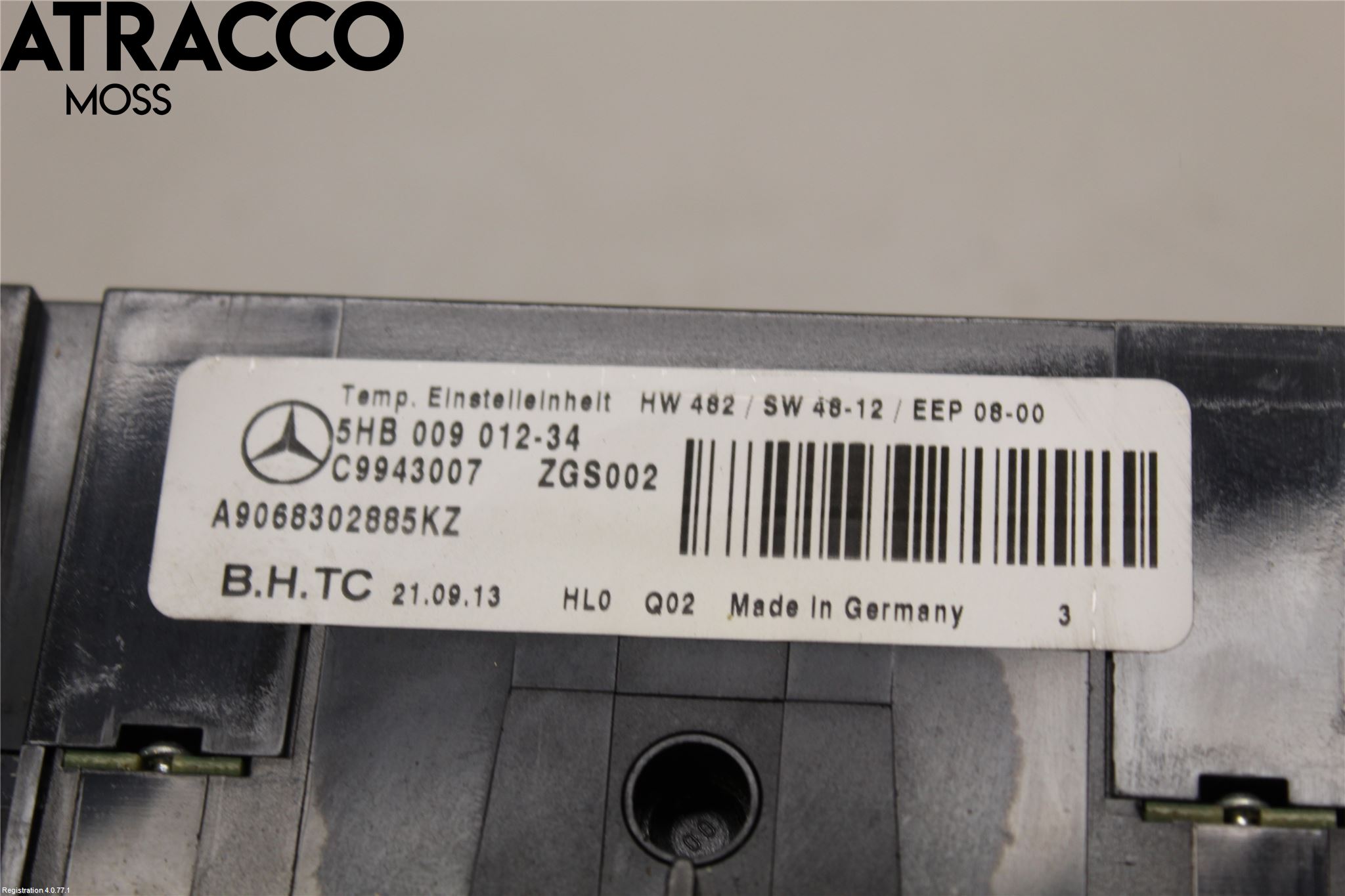 Mercedes-Benz MB SPRINTER (W906) 06-18 Varme Ac Betjening-Display