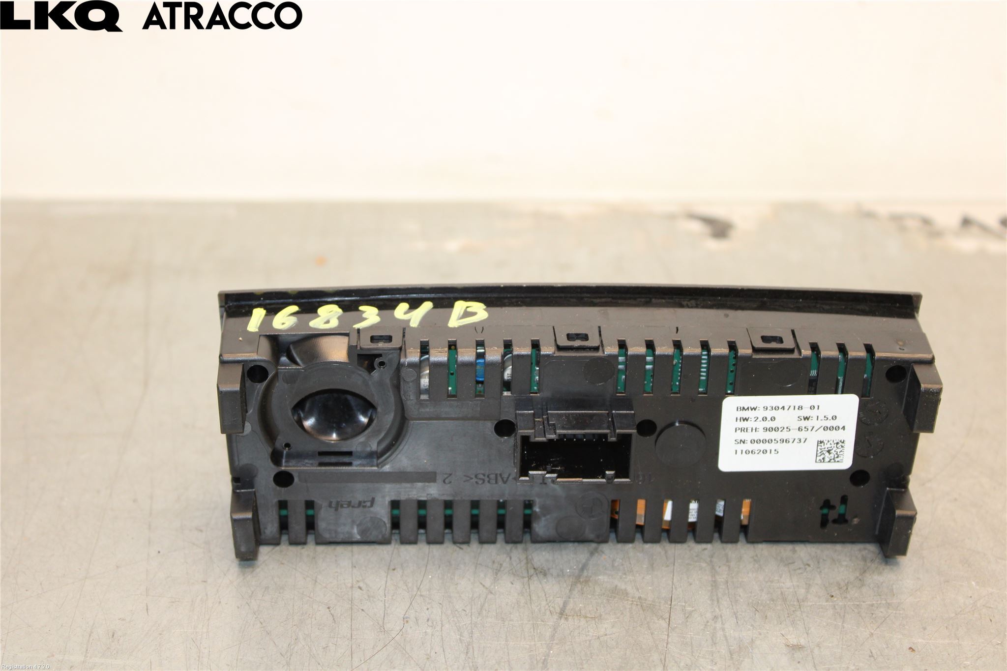 BMW 5 F10/F11/F18 09-17 Varme Ac Betjening-Display