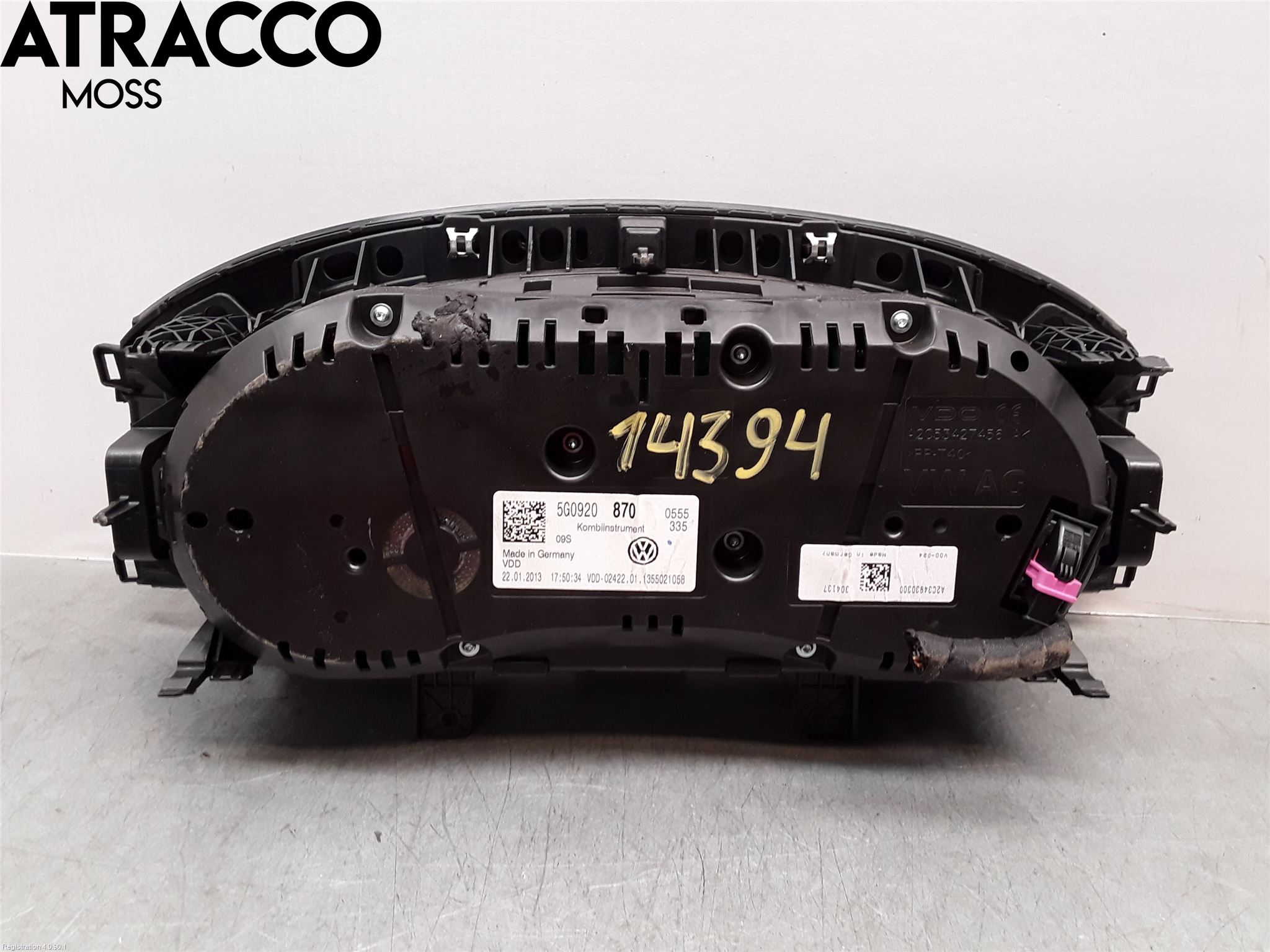 Volkswagen VW GOLF / E-GOLF VII 13-20 Instr Kombinert