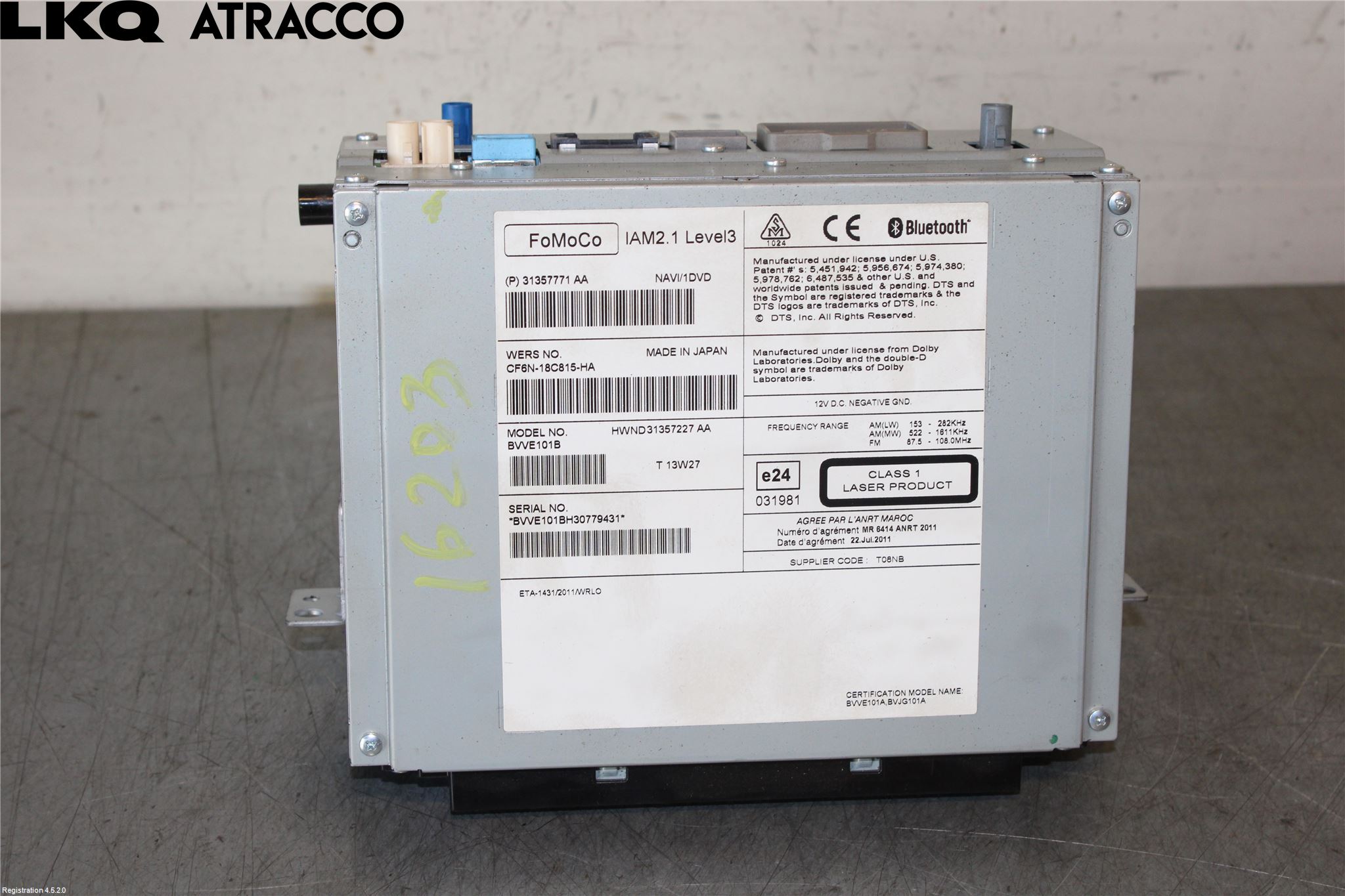 Volvo V40 12-19 Stereo Radio Med Cd