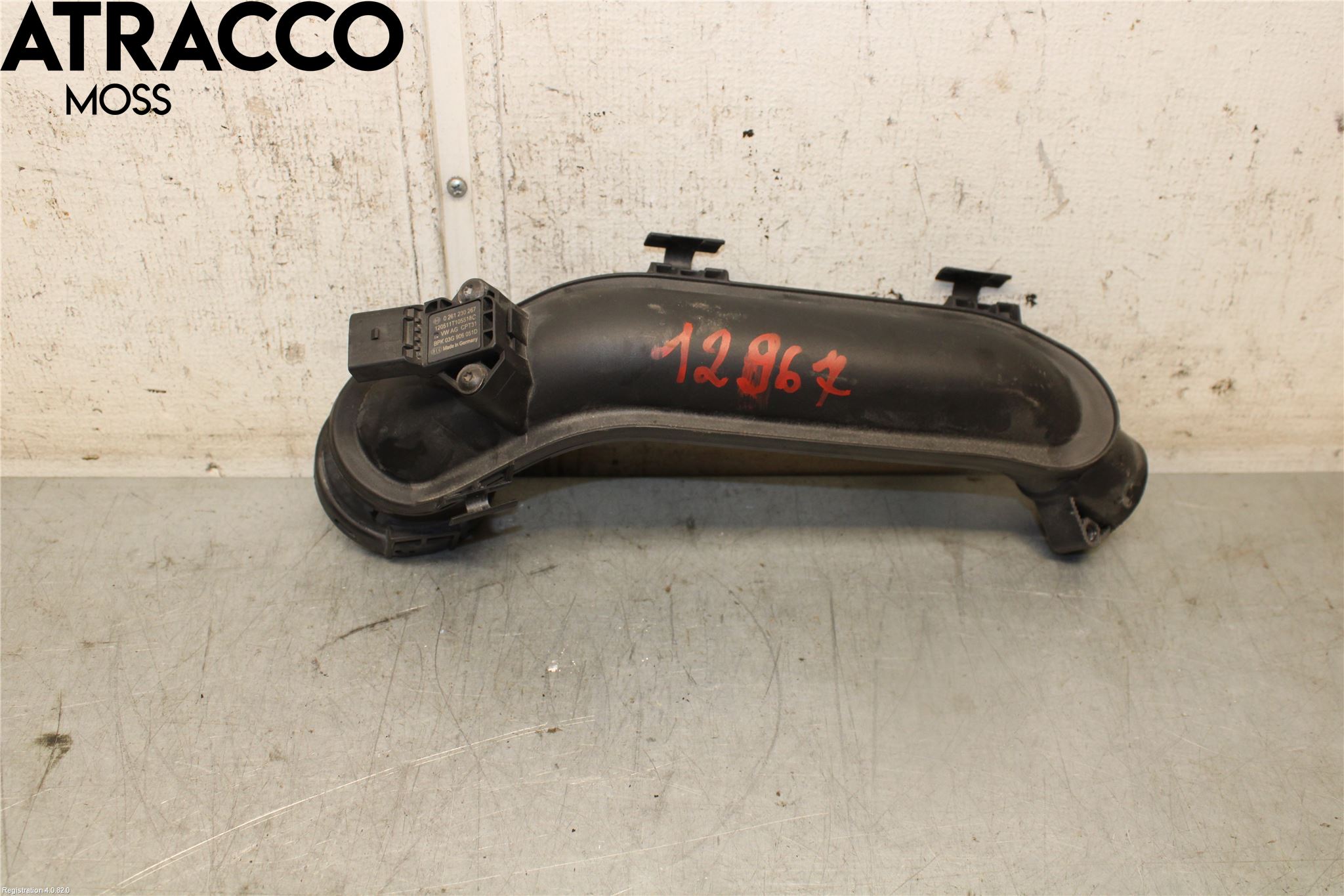 Volkswagen VW GOLF VI 09-13 Intercooler Rør-Slange