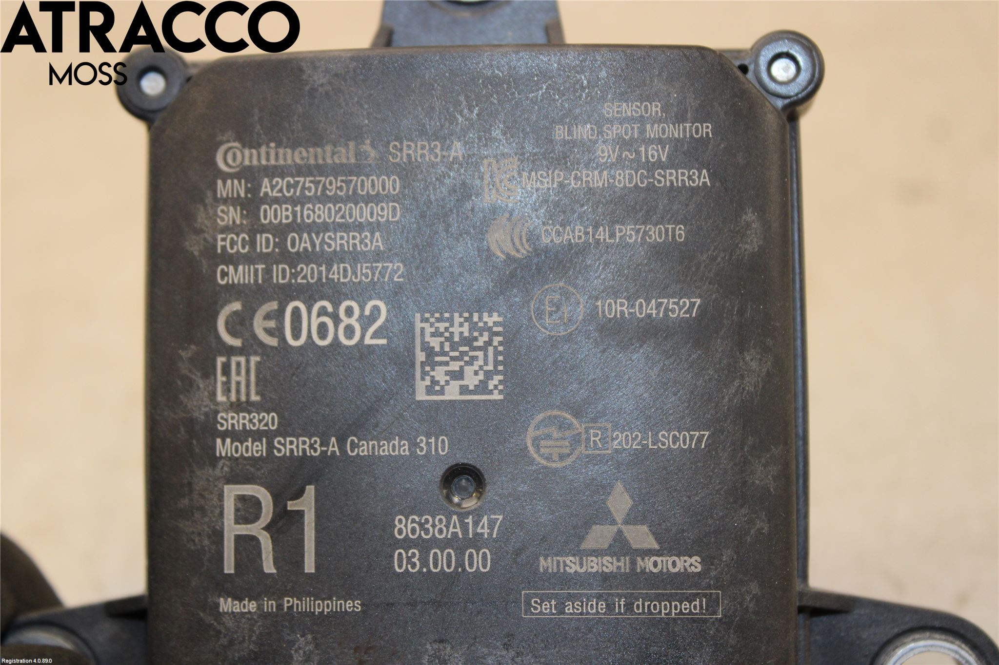 Mitsubishi OUTLANDER 13-21 Sensor Kollisjonsbeskyttelse