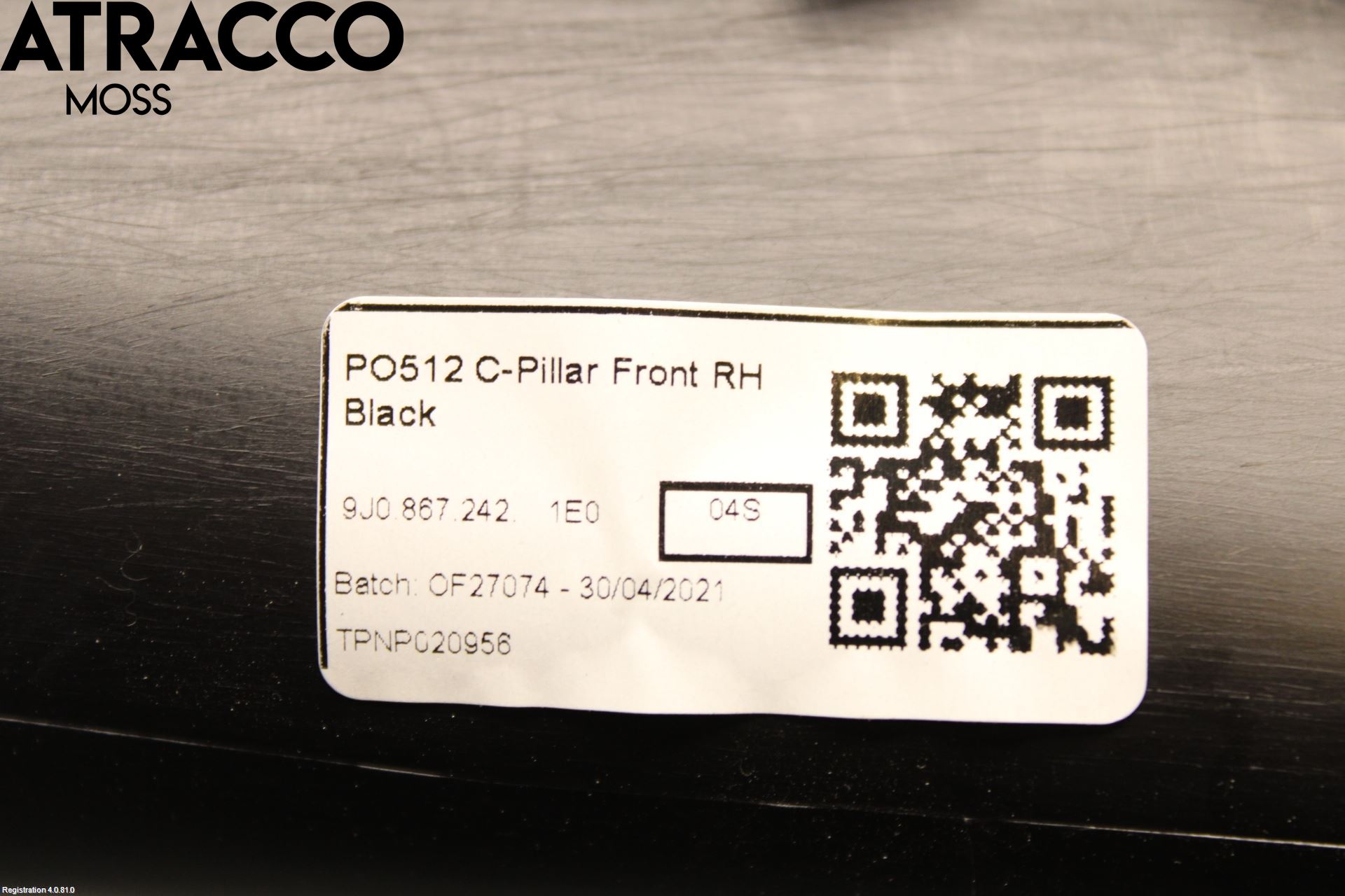 Porsche TAYCAN 20- Innr Deksel A-B-C Stolpe