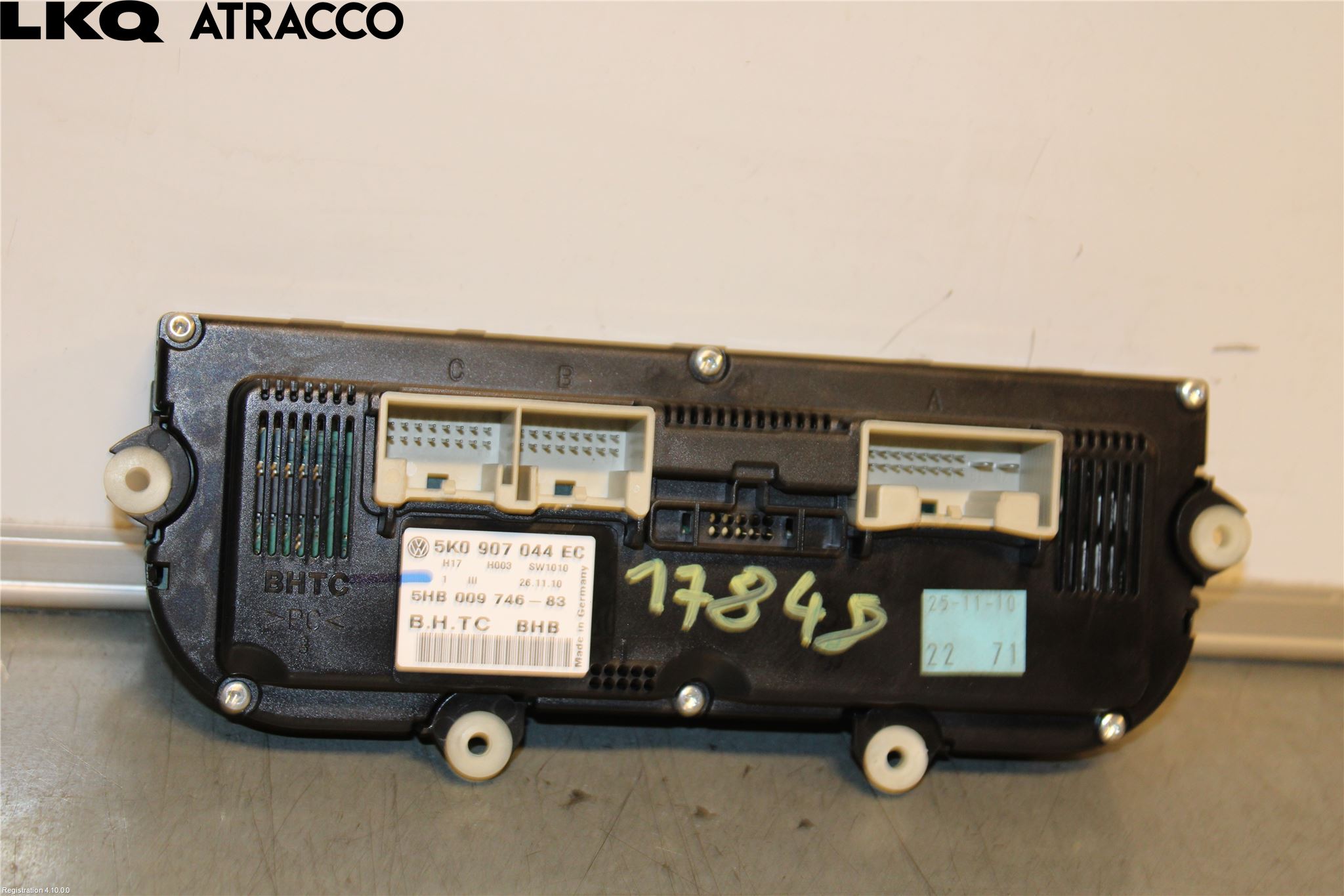 Volkswagen VW TOURAN 10-15 Varme Ac Betjening-Display