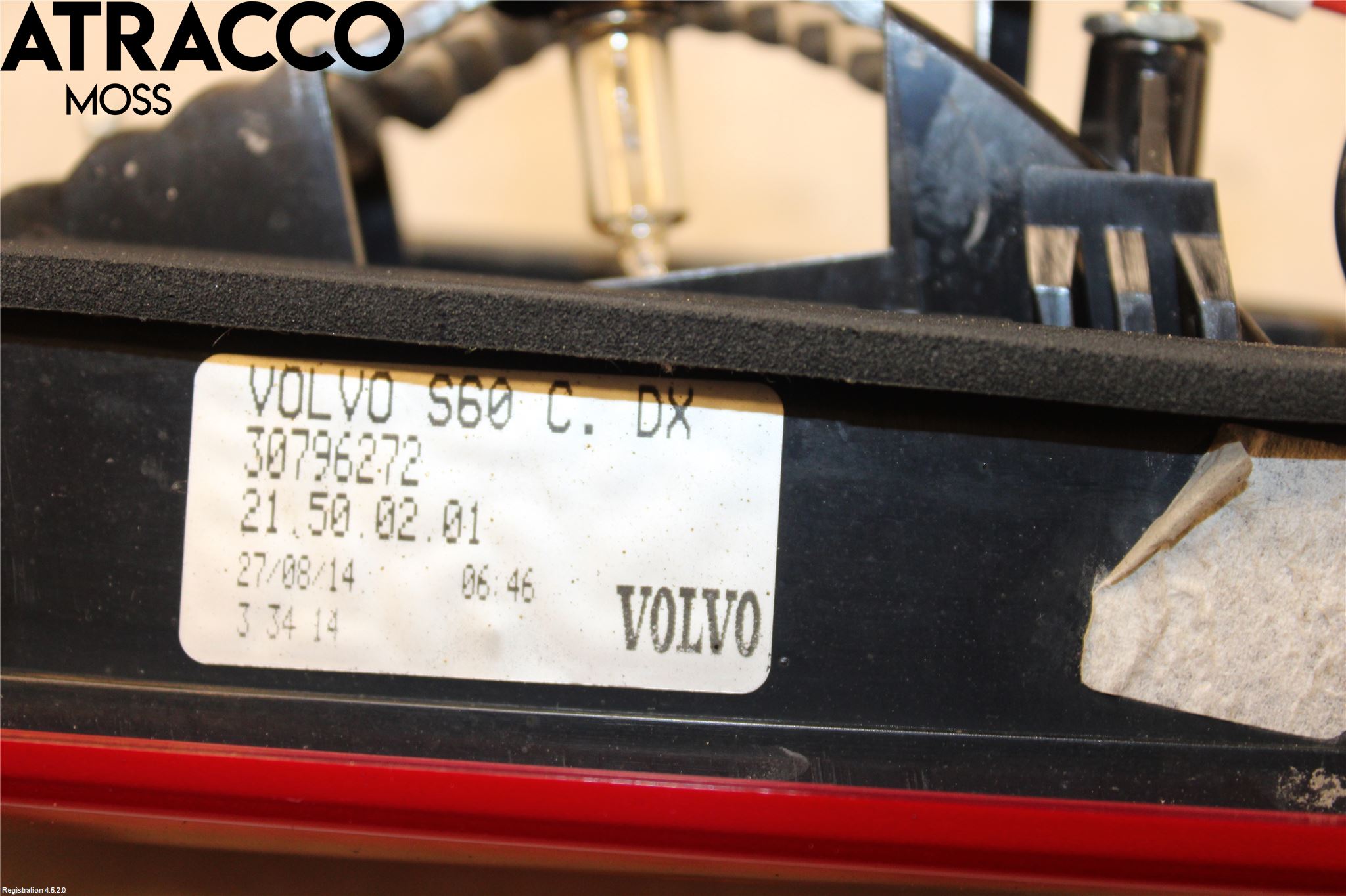 Volvo S60 14-18 Baklykt Høyre  På Luke(Indre)