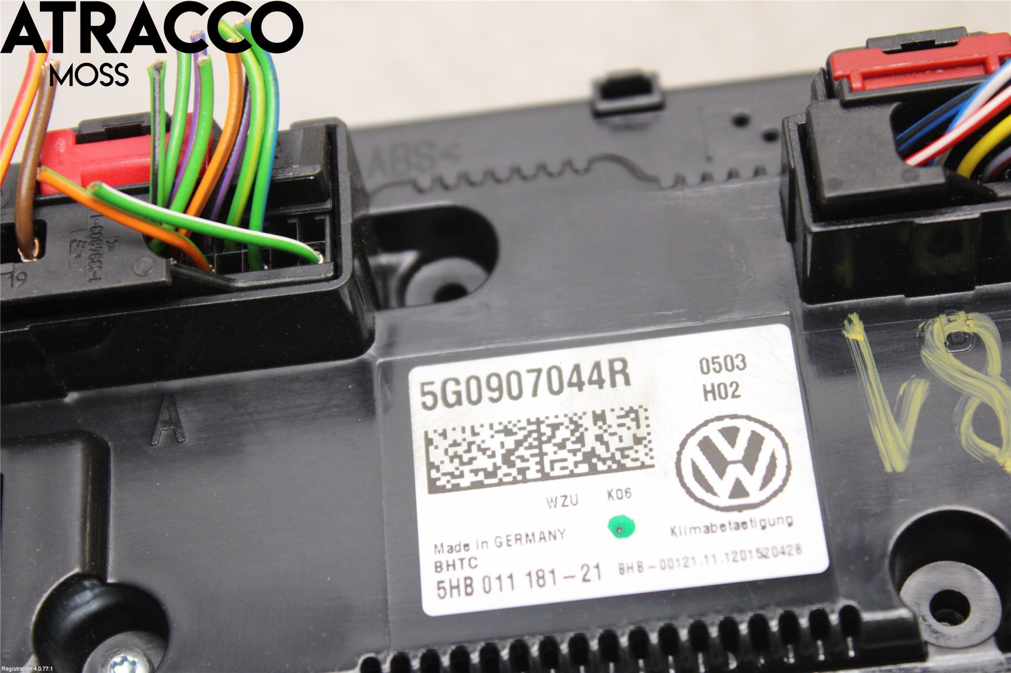 Volkswagen VW GOLF / E-GOLF VII 13-20 Varme Ac Betjening-Display