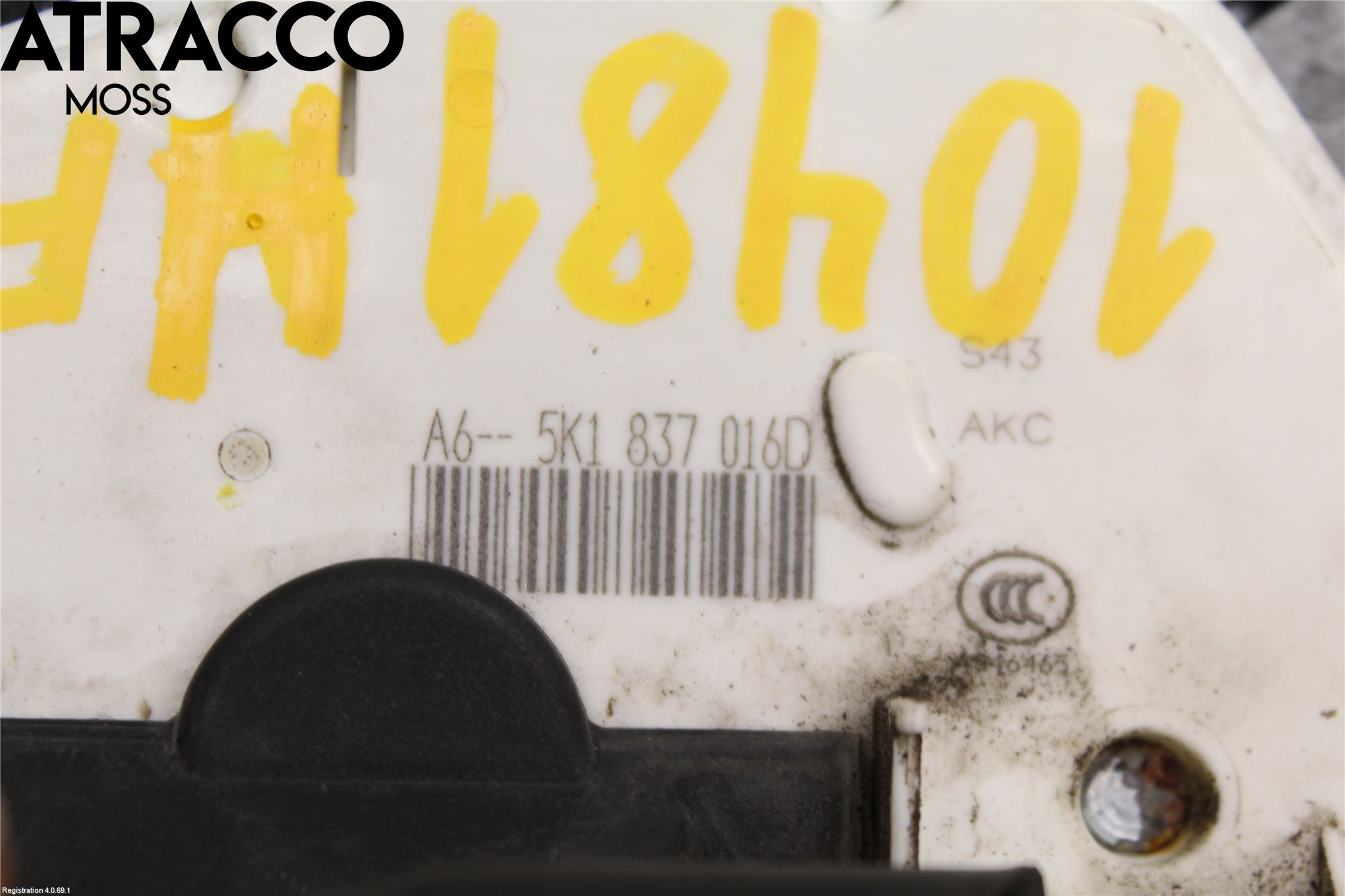 Volkswagen VW GOLF VI 09-13 Dørlås - Låsekasse