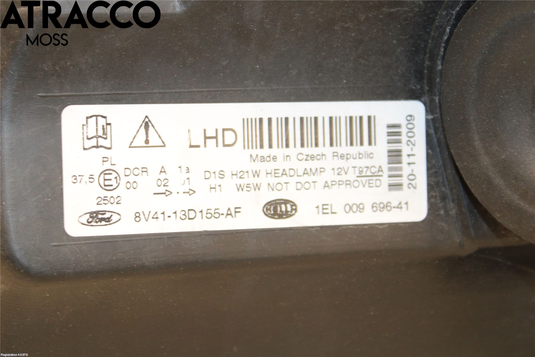 Ford KUGA 08-12 Frontlykt Venstre