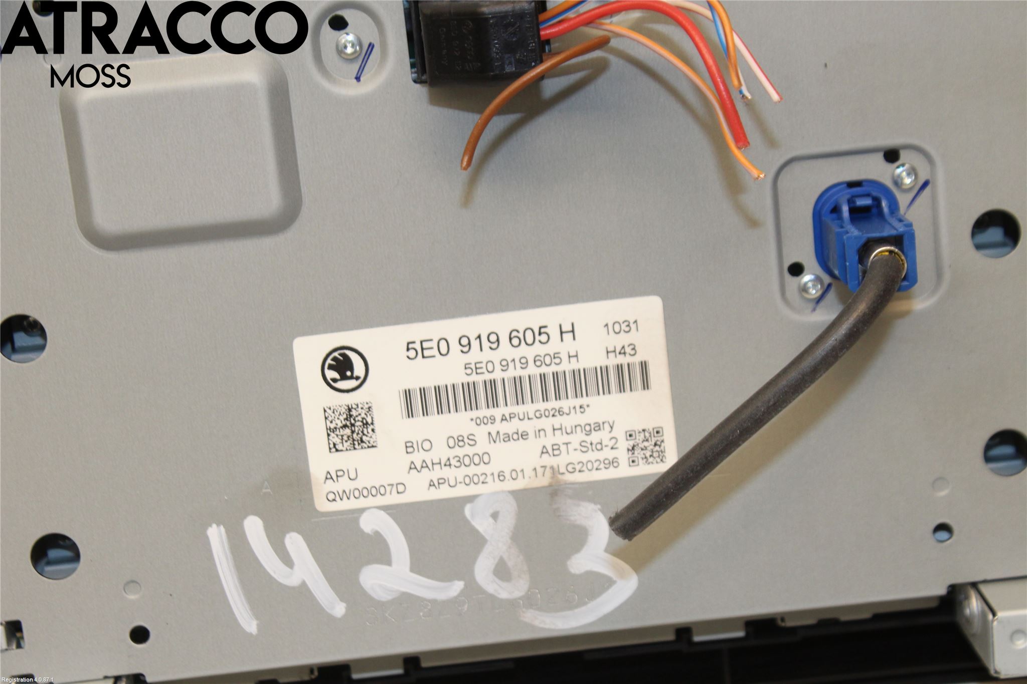 Skoda ROOMSTER Multifunktionsdisplay