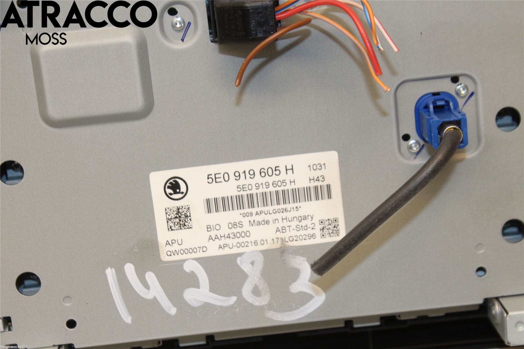 Skoda ROOMSTER Multifunktionsdisplay