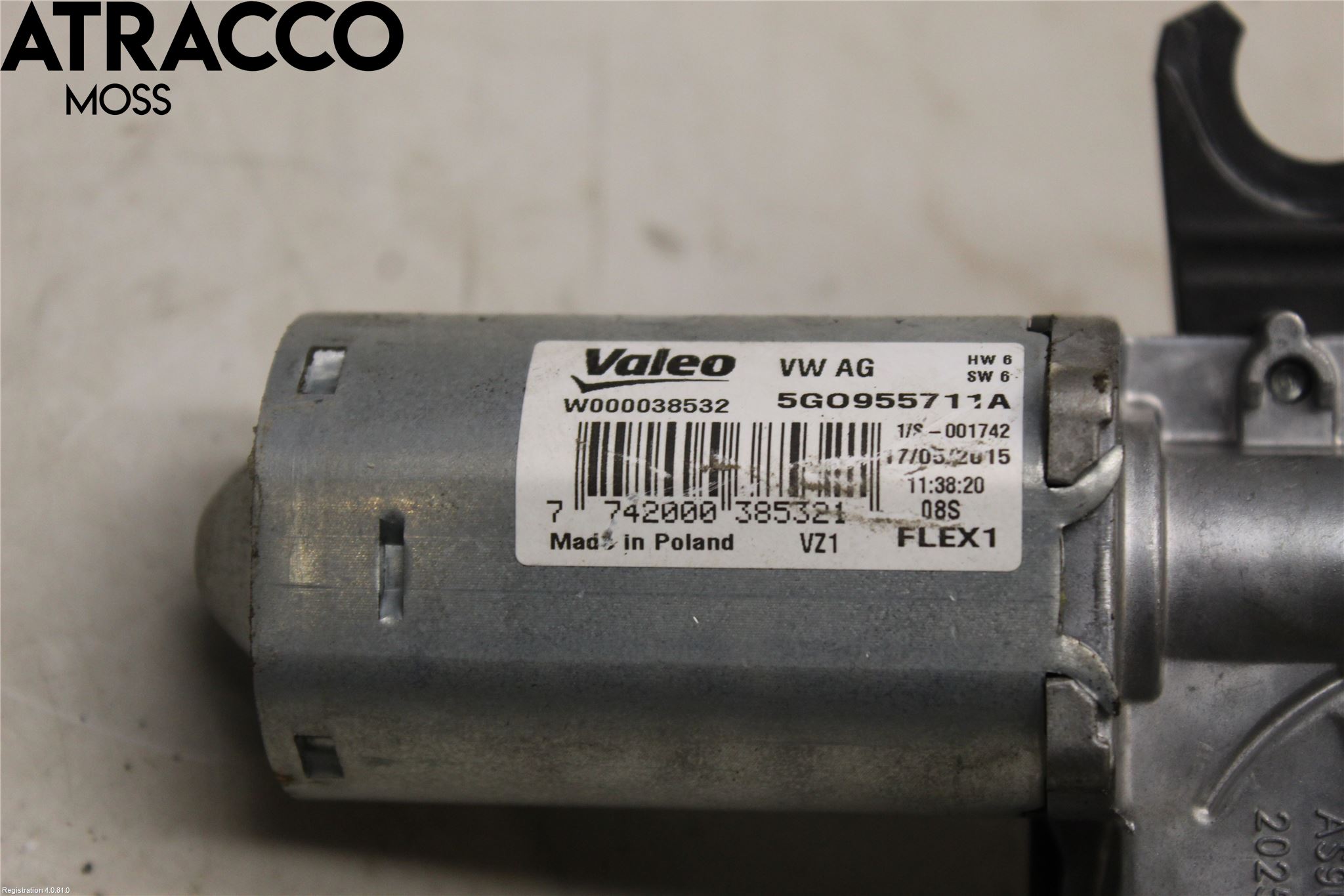 Volkswagen VW PASSAT 15-19 Viskermotor Bakluke