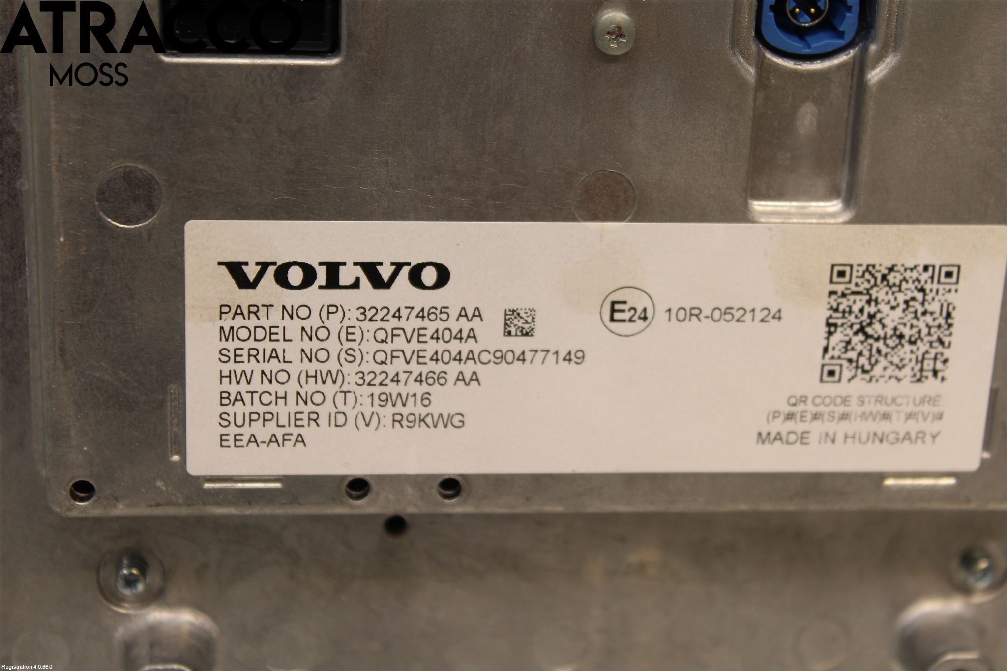 Volvo XC90/RECHARGE 16- Multifunktionsdisplay