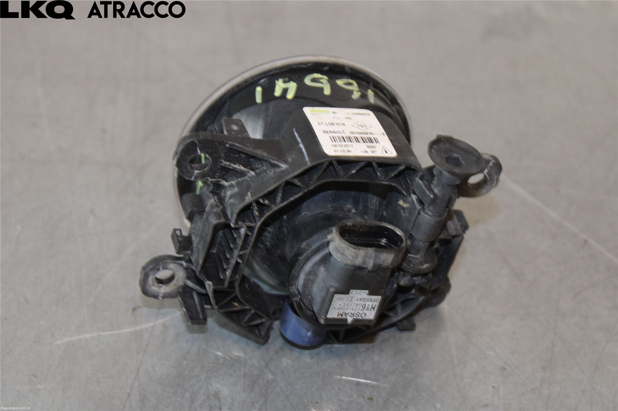 Renault CLIO IV 12-16 Frontlykt-Kurve-Tåkelys