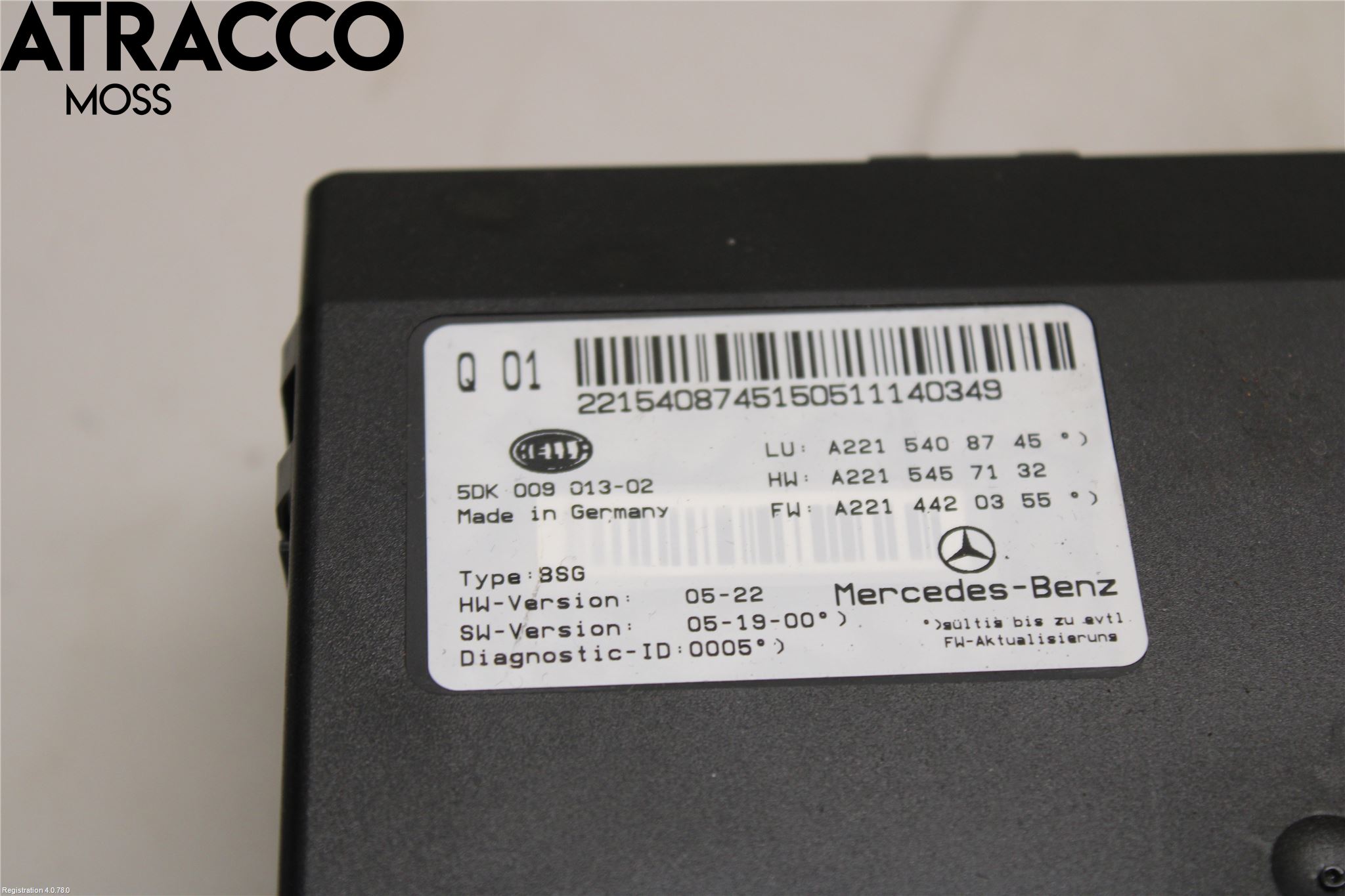 Mercedes-Benz MB S-KLASS (W221) 05-13 Styreenhet Øvrig