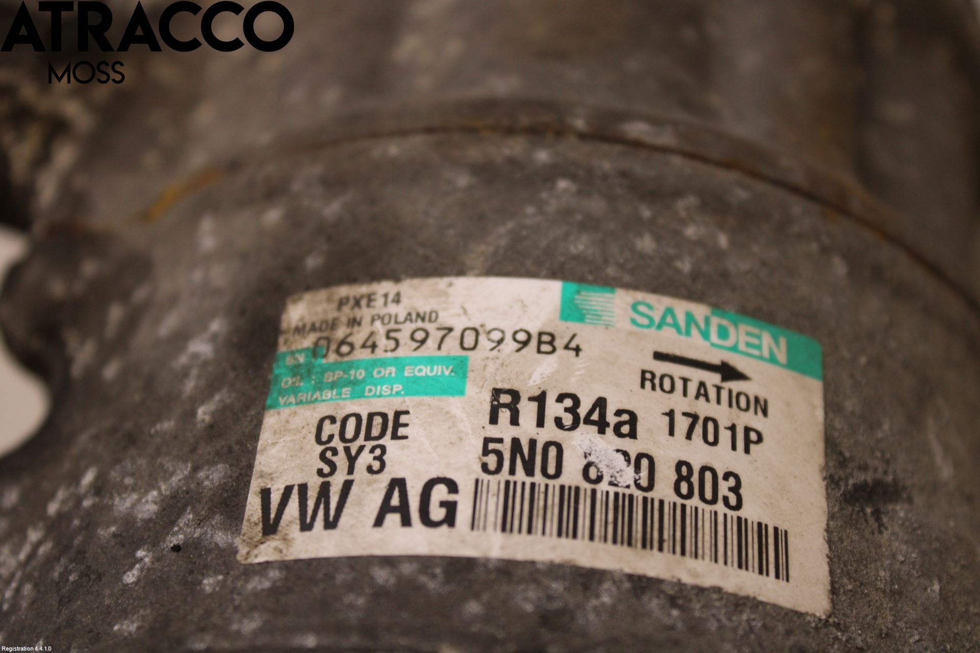 Volkswagen VW PASSAT 05-11 Varme Ac Kompressor