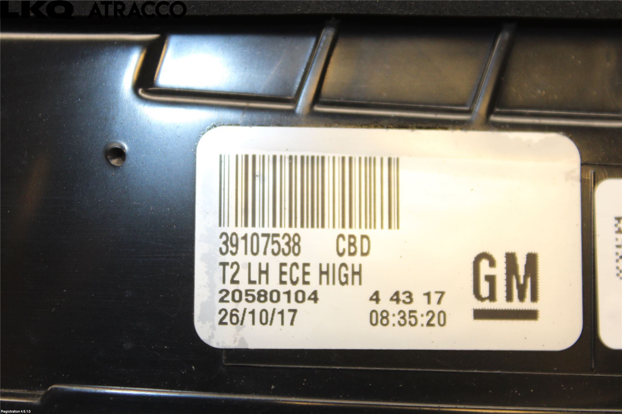 Opel INSIGNIA 17- Baklykt Venstre  På Luke(Indre