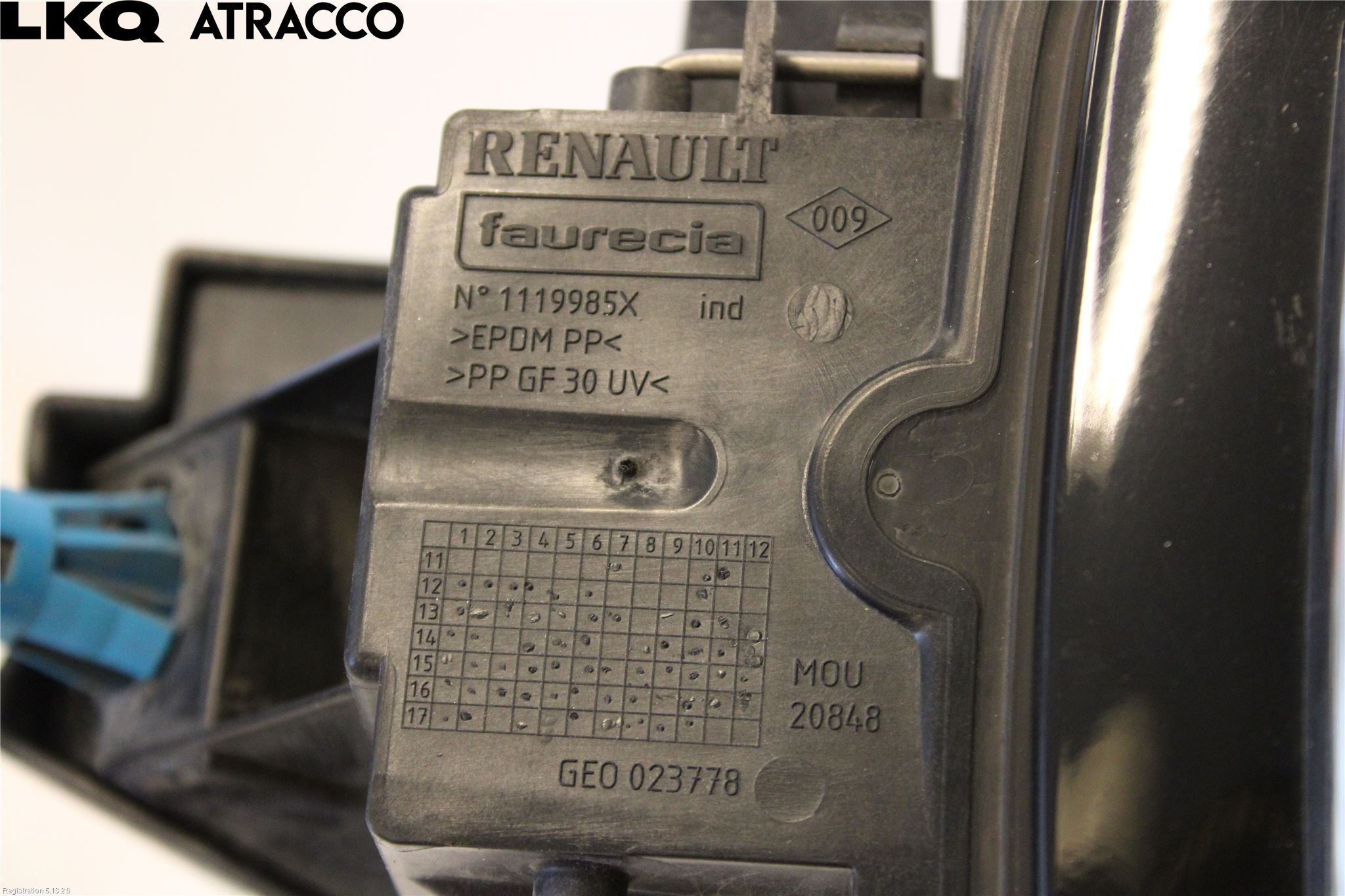 Renault ZOE/E-TECH 13- Drivstoff Tanklokk