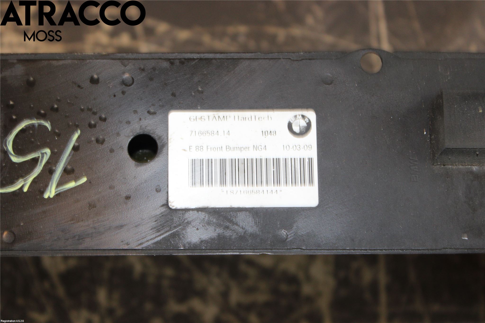 BMW 1 E87/81 5D/3D 03-11 Støtfanger Foran Bjelke