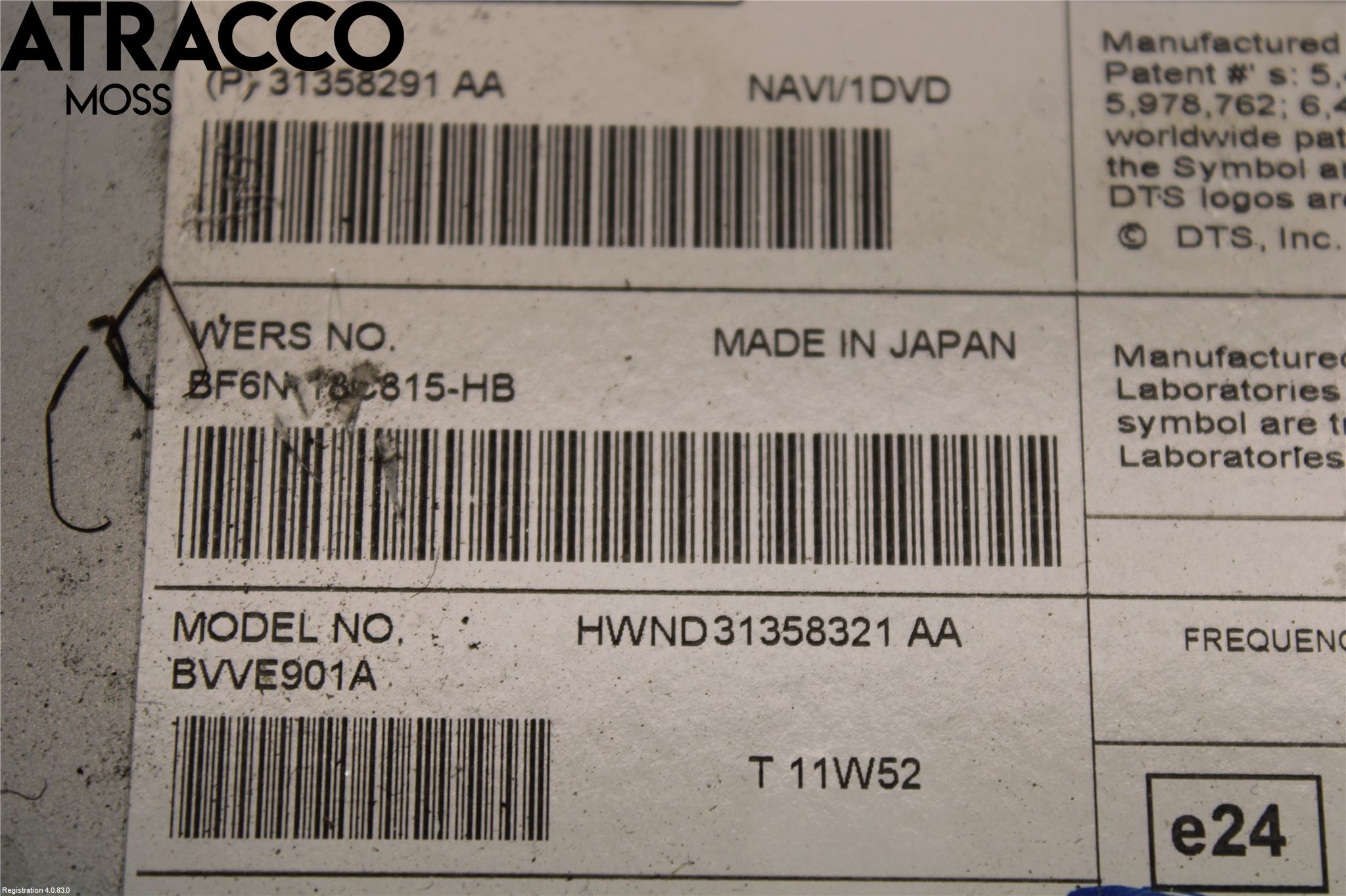 Volvo V60 11-13 Stereo Radio Med Cd
