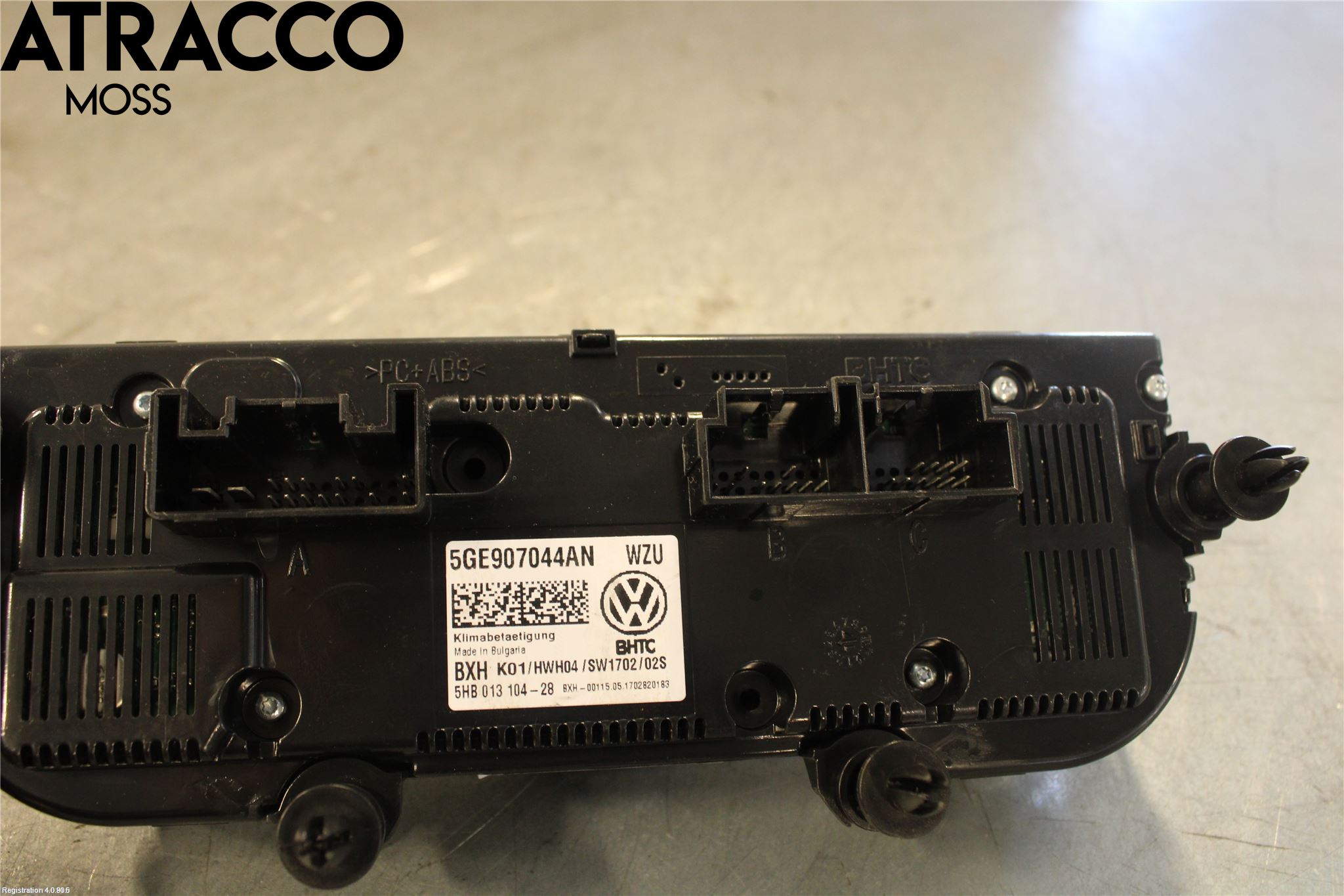 Volkswagen VW GOLF / E-GOLF VII 13-20 Varme Ac Betjening-Display