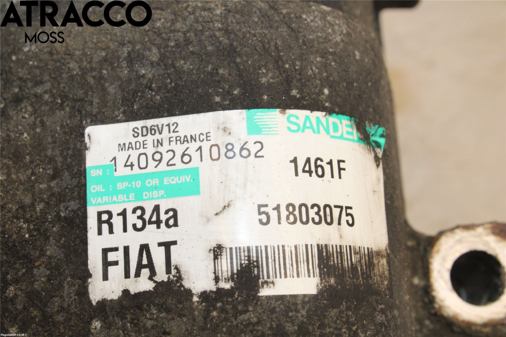 Fiat GRANDE PUNTO 05-10 Varme Ac Kompressor