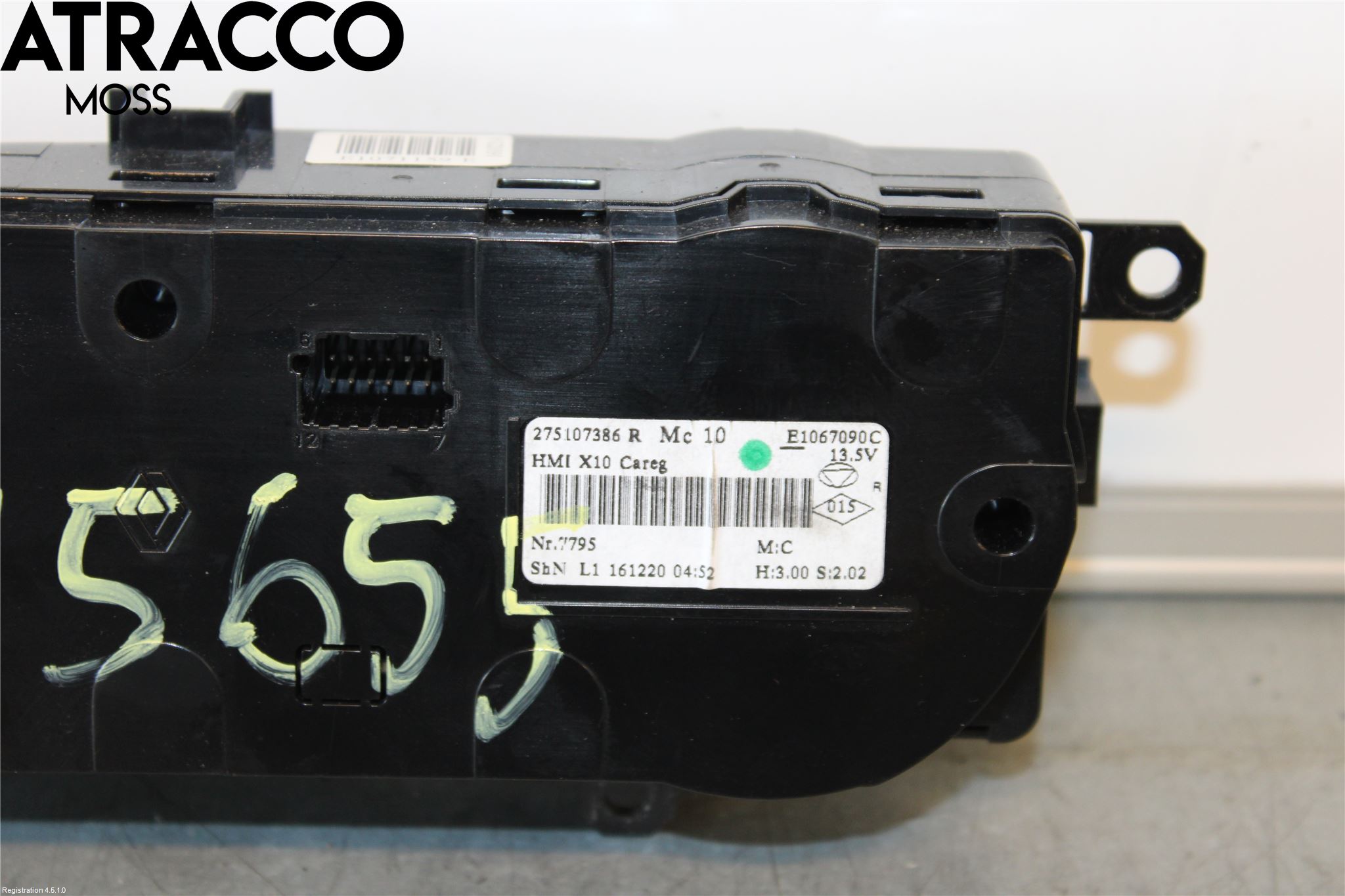 Renault ZOE/E-TECH 13- Varme Ac Betjening-Display