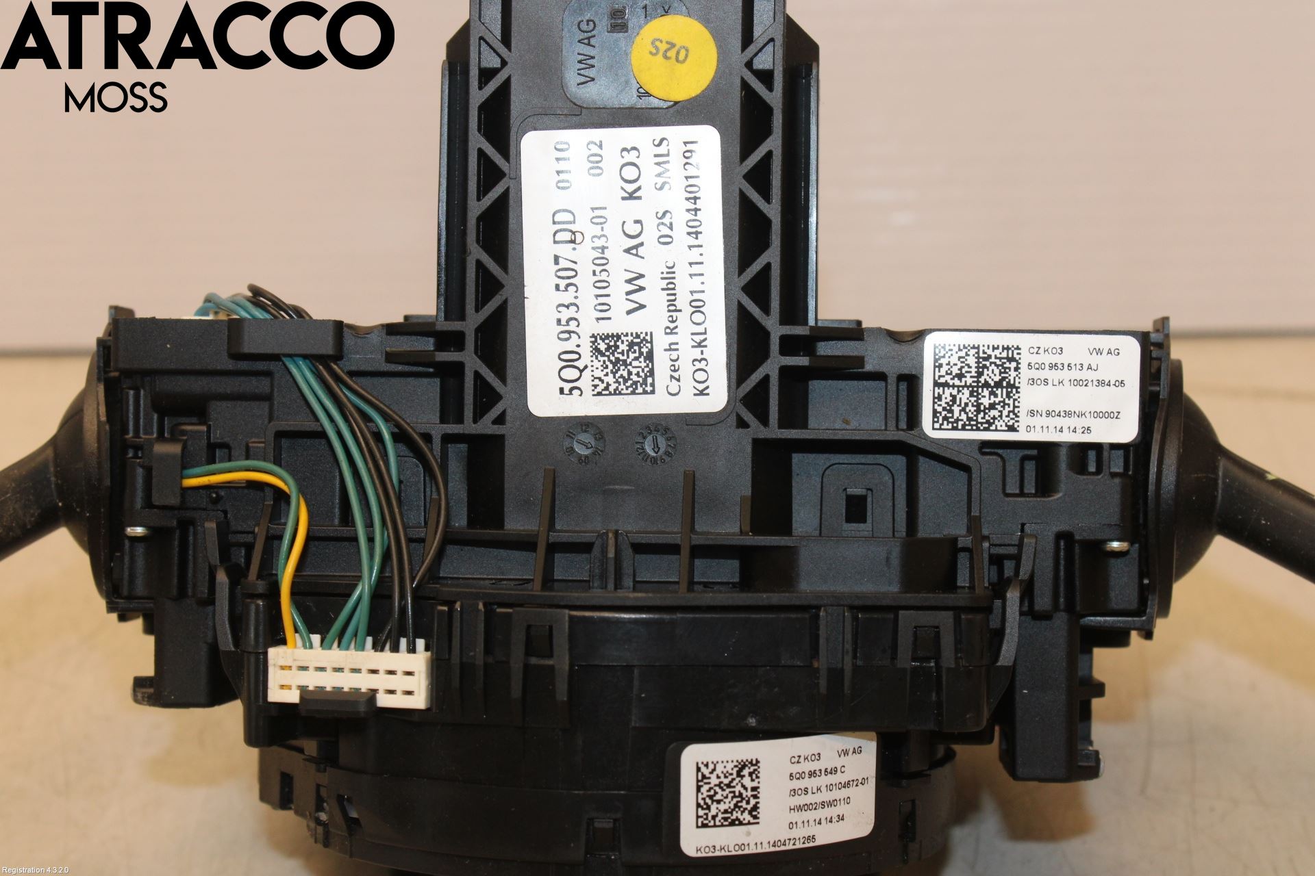 Volkswagen VW GOLF / E-GOLF VII 13-20 Bryter Ratt Kombi H Og V