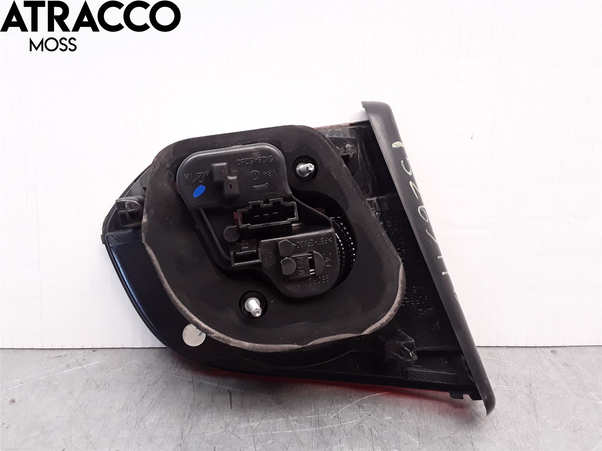 Volkswagen VW GOLF VI 09-13 Baklykt Høyre  På Luke(Indre)