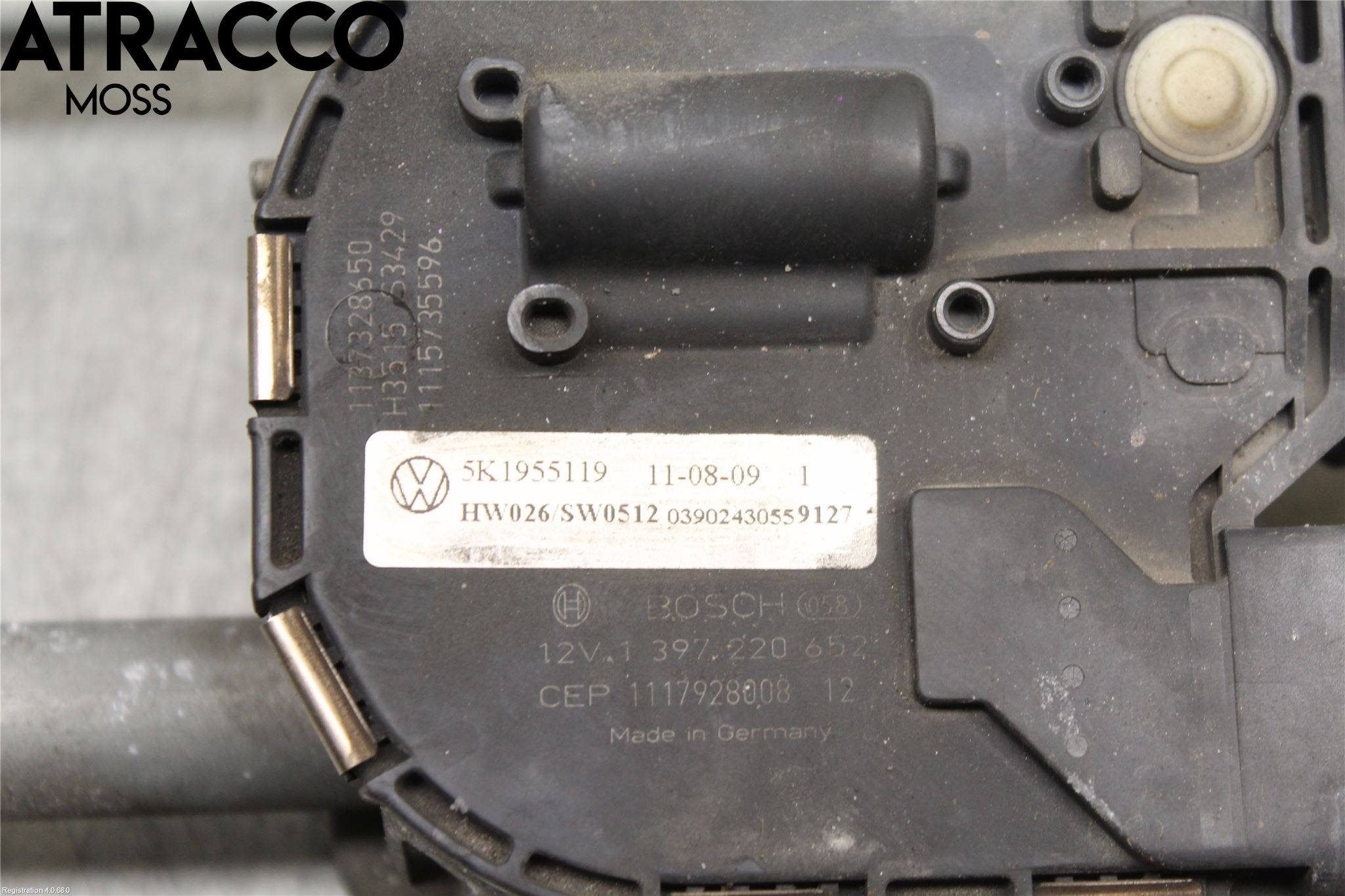 Volkswagen VW GOLF VI 09-13 Viskermotor Frontrute