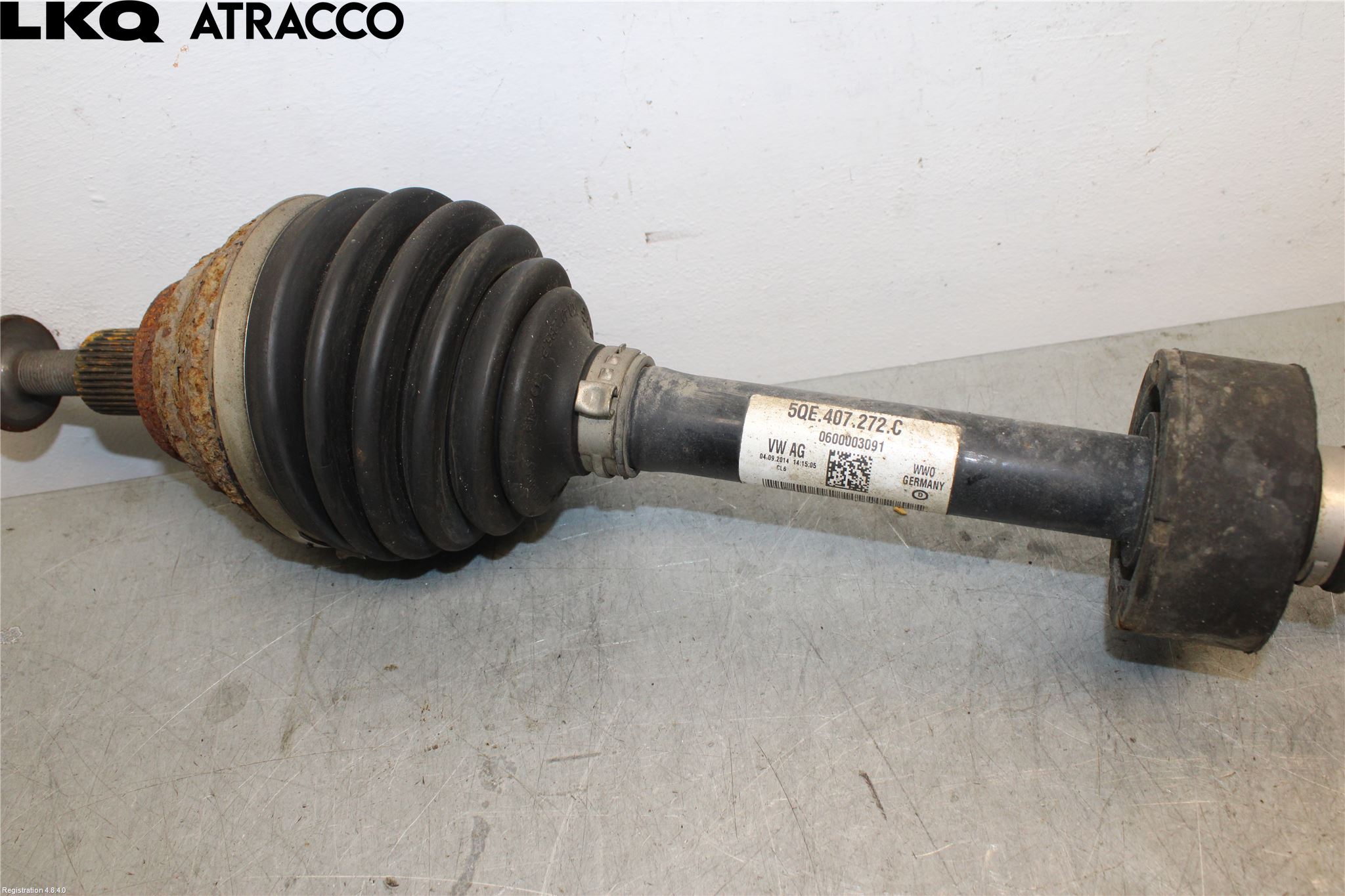 Volkswagen VW GOLF / E-GOLF VII 13-20 Drivaksel Foran Kompl Høyre