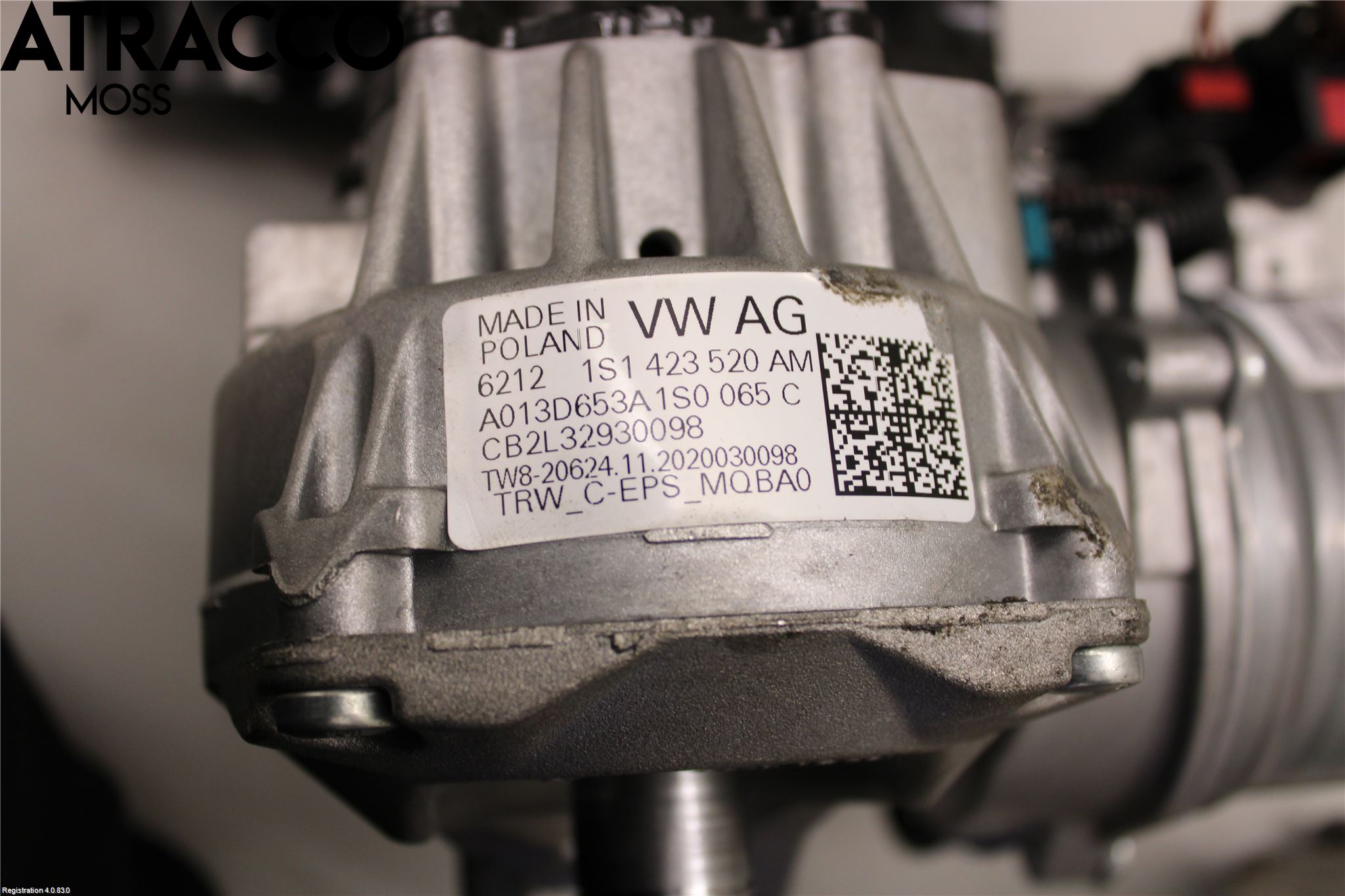 Volkswagen VW UP! / E-UP! Rattakselaggregat Innebygd Servo