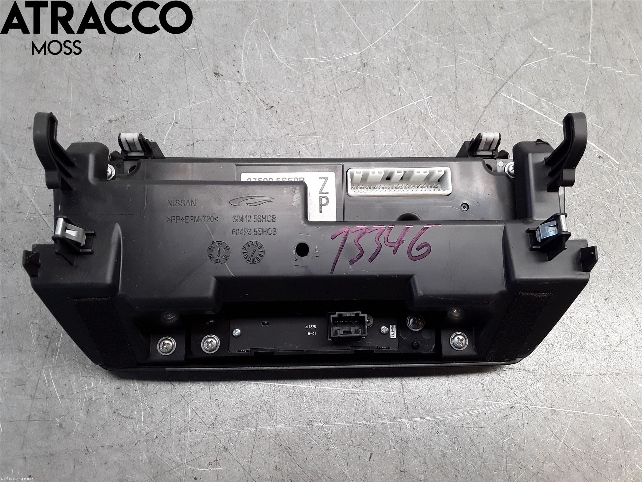 Nissan LEAF 18- Varmeapparat Panel(Regulering)