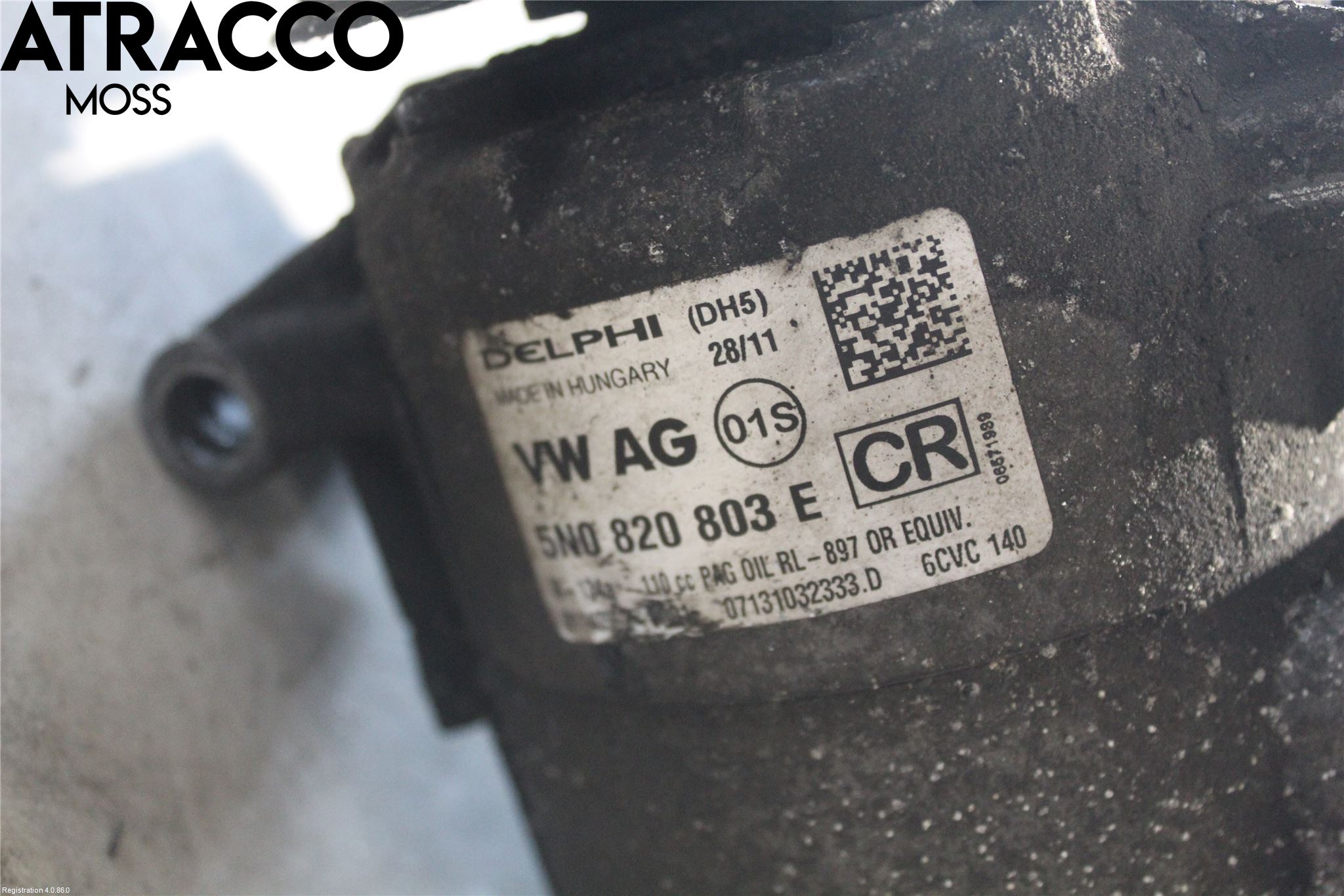 Volkswagen VW PASSAT 11-14 Varme Ac Kompressor