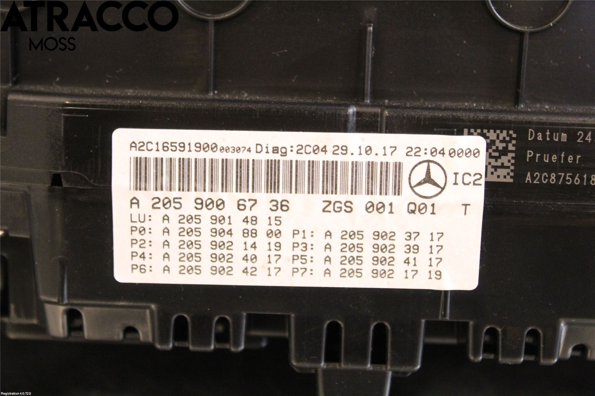 Mercedes-Benz MB C-KLASS (W205) 14-21 Instr Kombinert